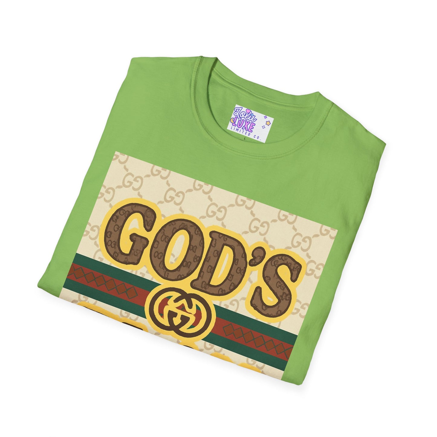 God's Plan Unisex Softstyle Glam Tee - Casual Inspirational Apparel