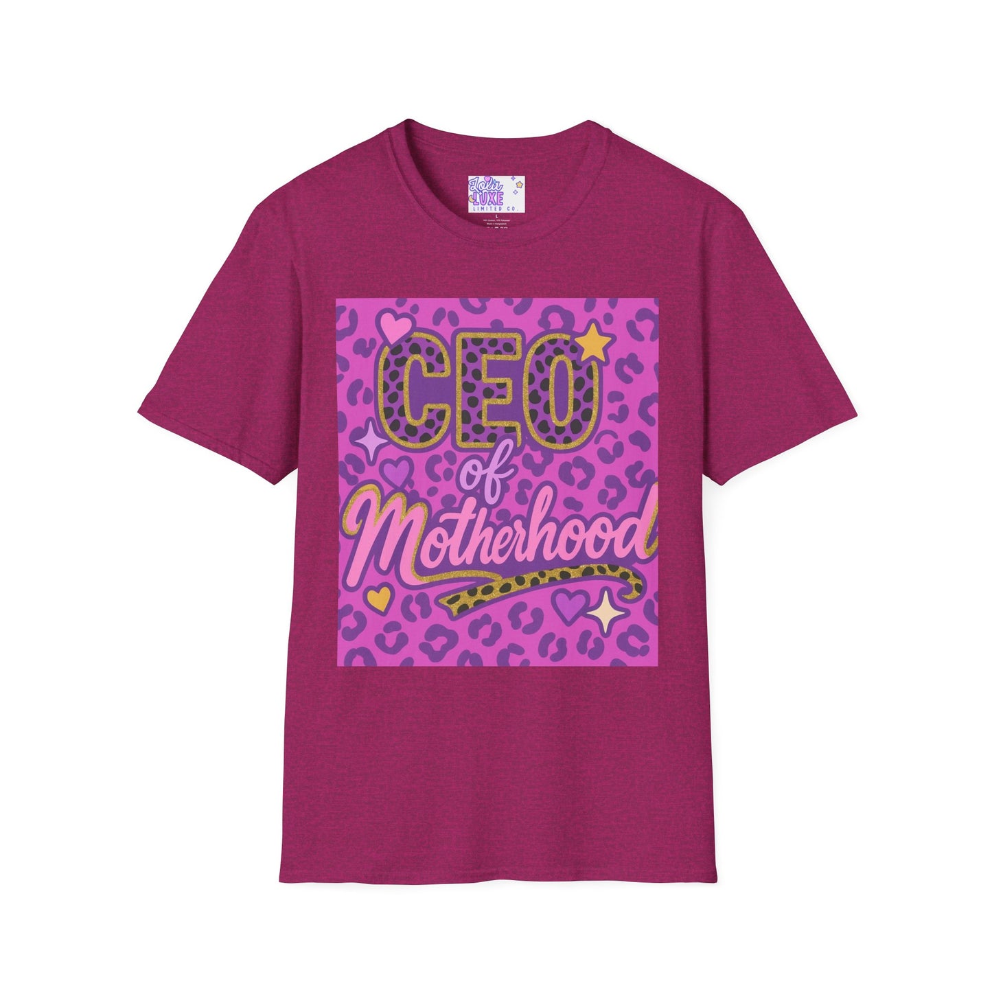 CEO of Motherhood Unisex T-Shirt - Fun & Stylish Mom Apparel Glam Tee