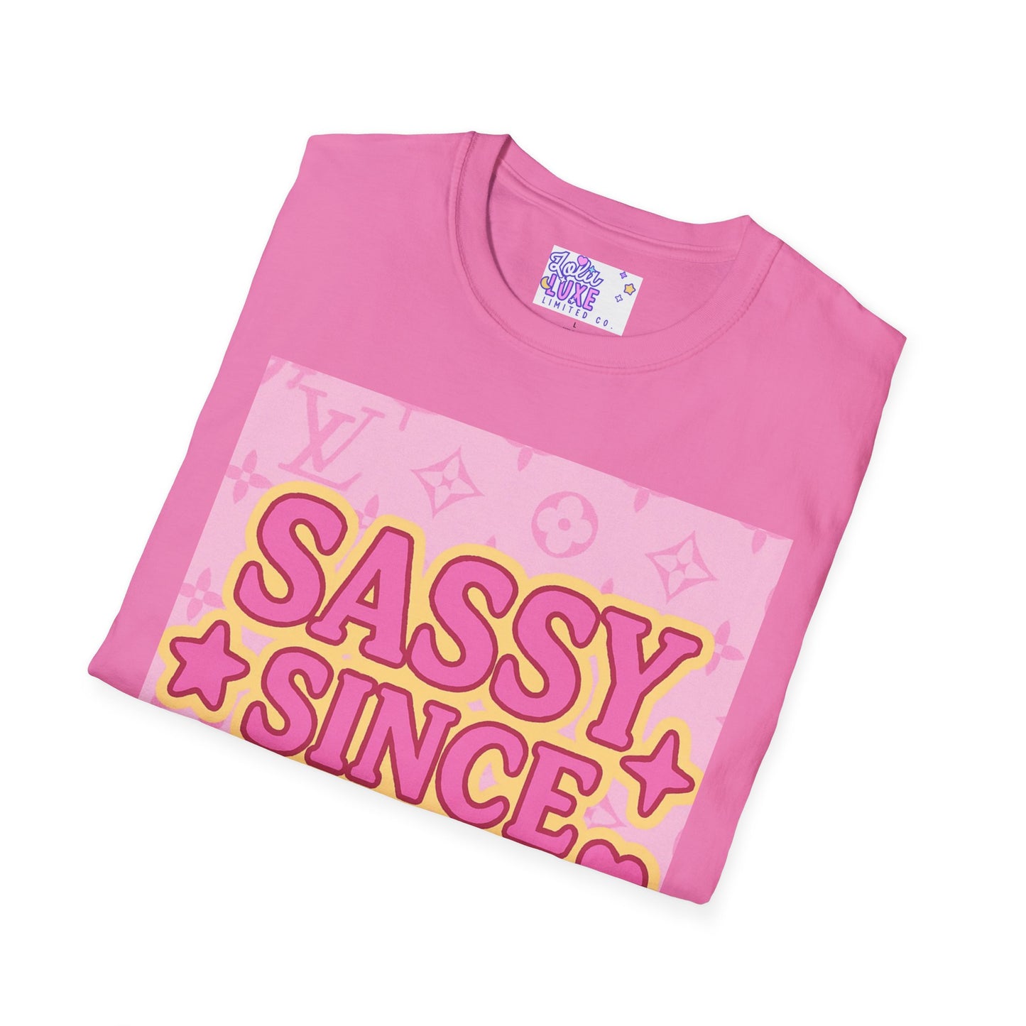 Sassy Since Birth Unisex Softstyle Glam Tee