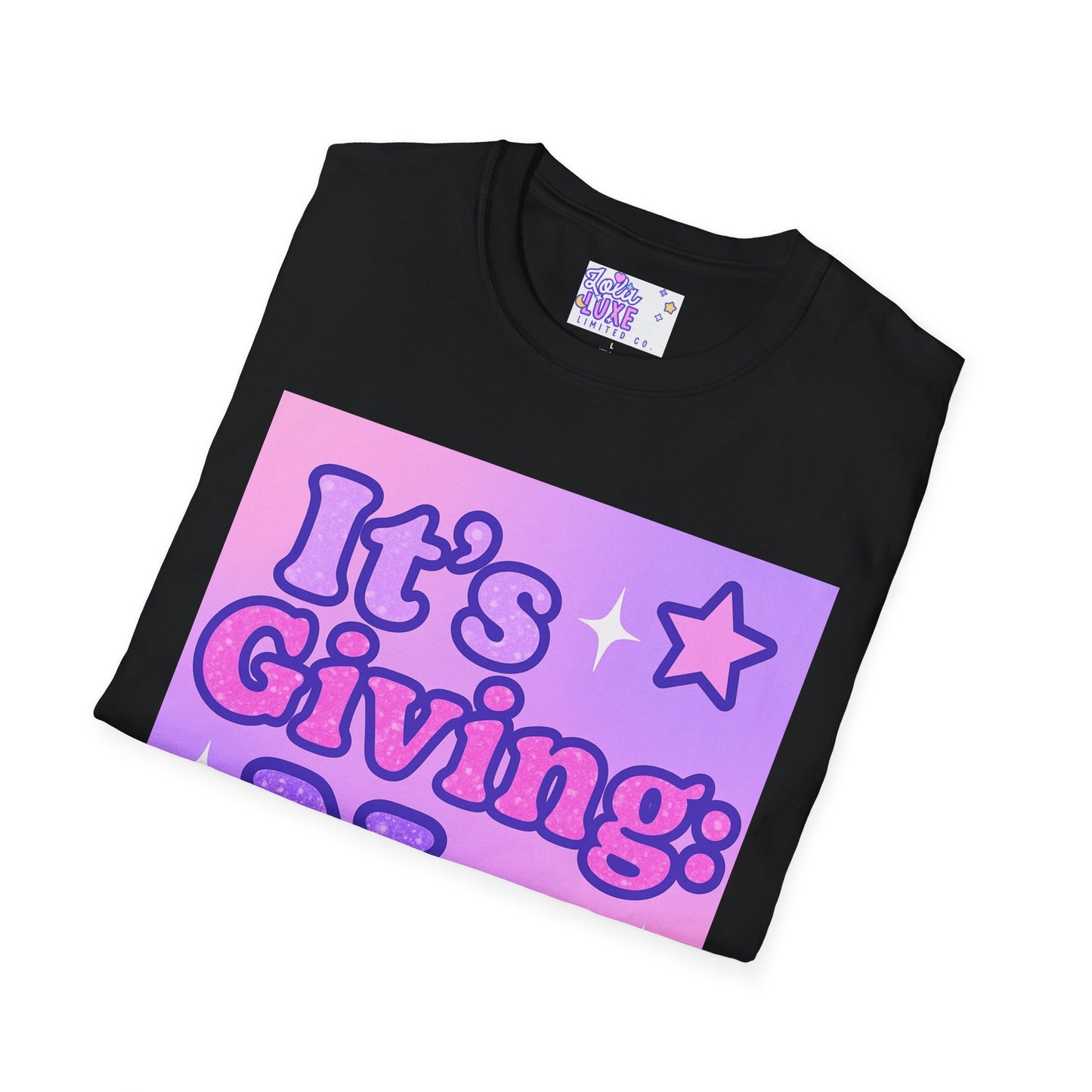 It's Giving: No. Unisex Softstyle Glam Tee - Trendy Graphic Tee for Casual Wear