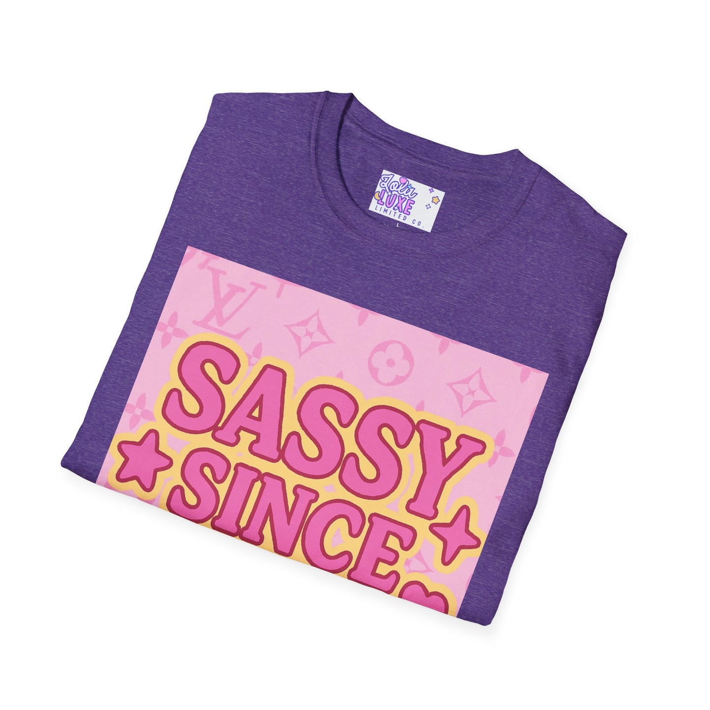 Sassy Since Birth Unisex Softstyle Glam Tee