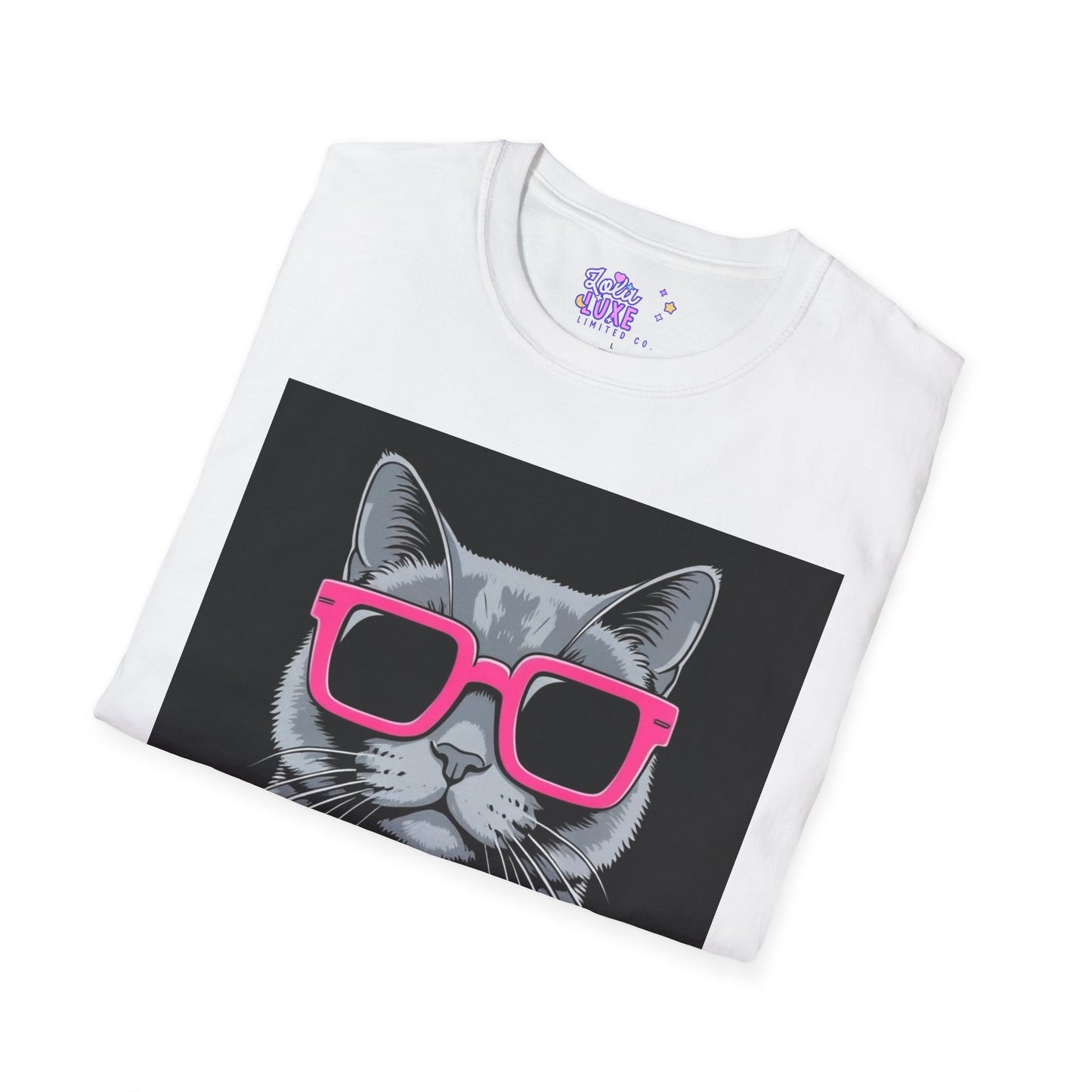 Cool Cat Softstyle T-Shirt | Soft Life Design for Animal Lovers