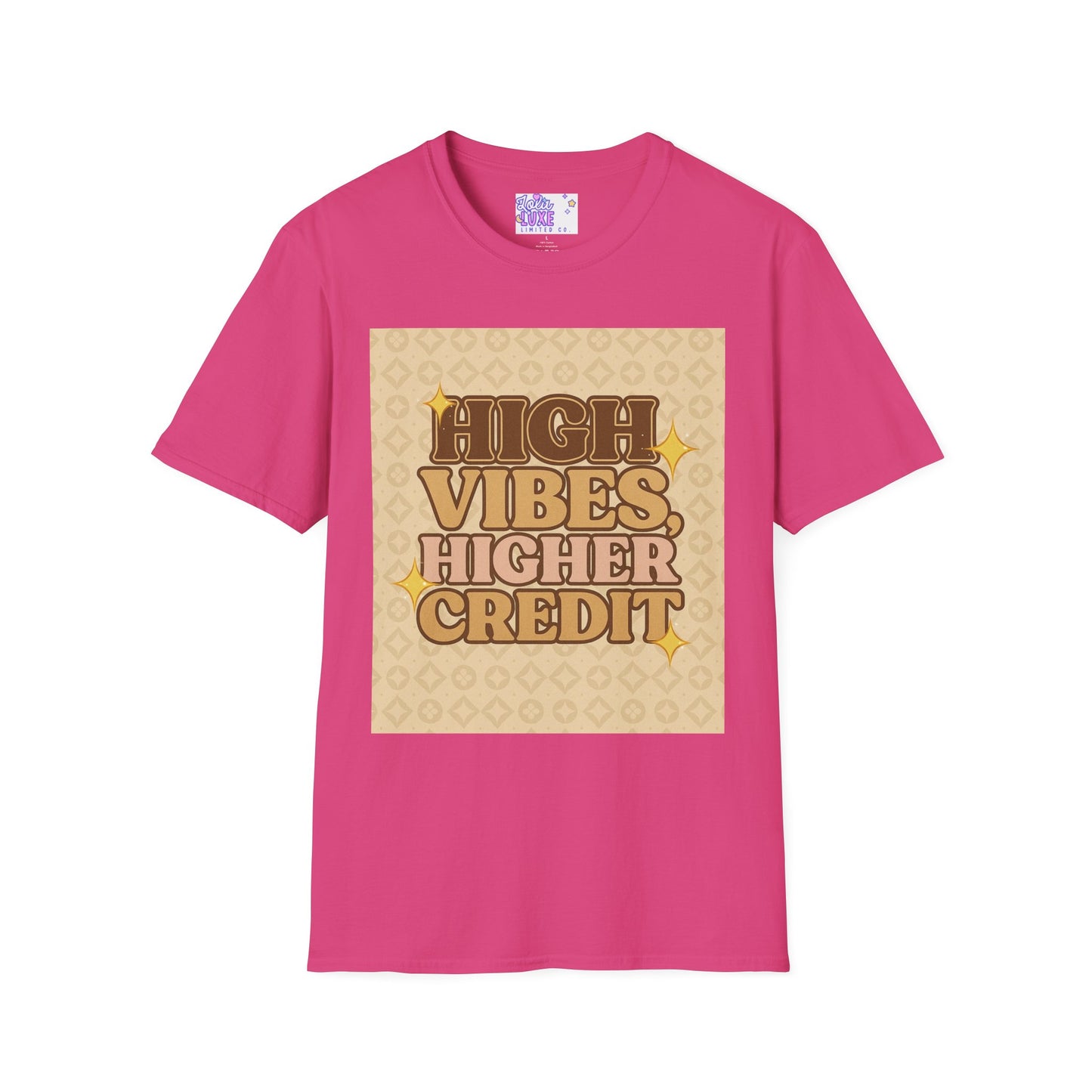 High Vibes Higher Credit Unisex Softstyle T-Shirt