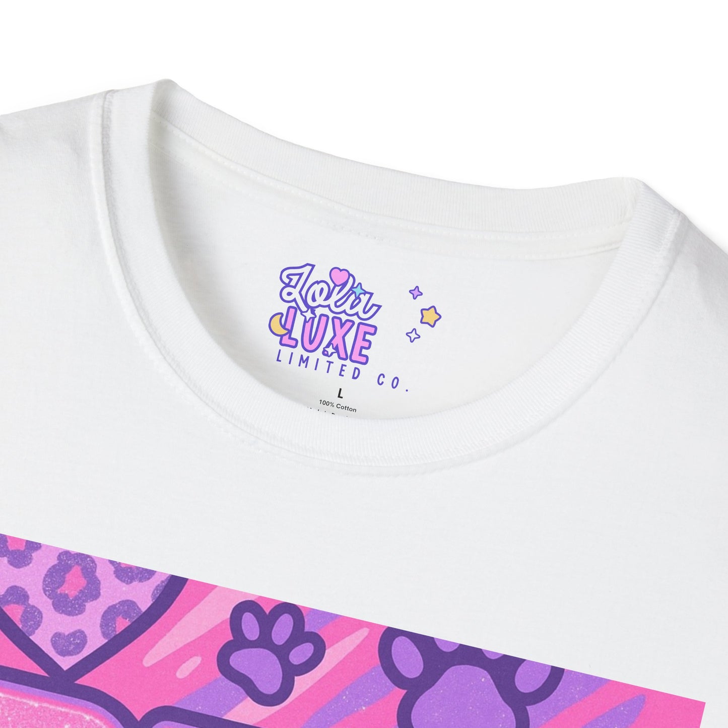 Pet Mom AF Unisex Softstyle Glam Tee - Cute Animal Lover Gift