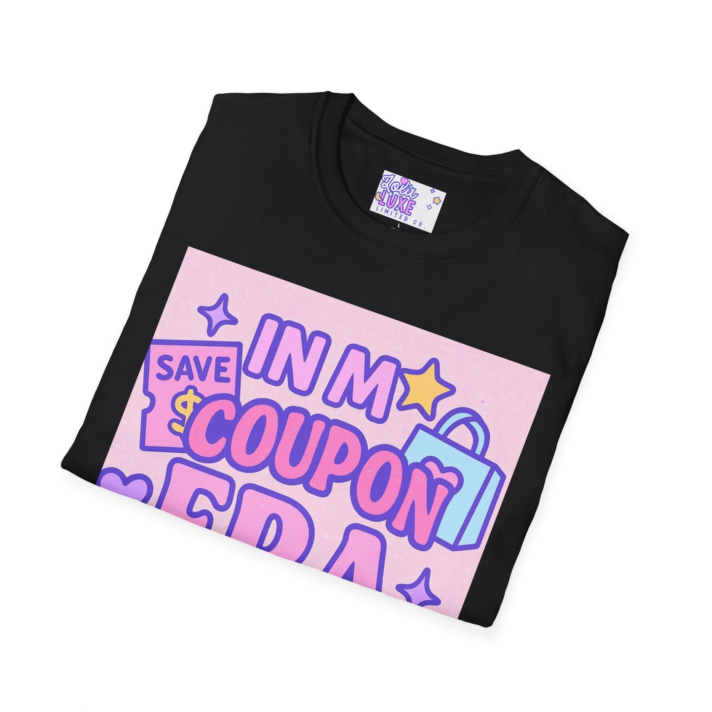 Funny Coupon Era Unisex Softstyle Glam Tee