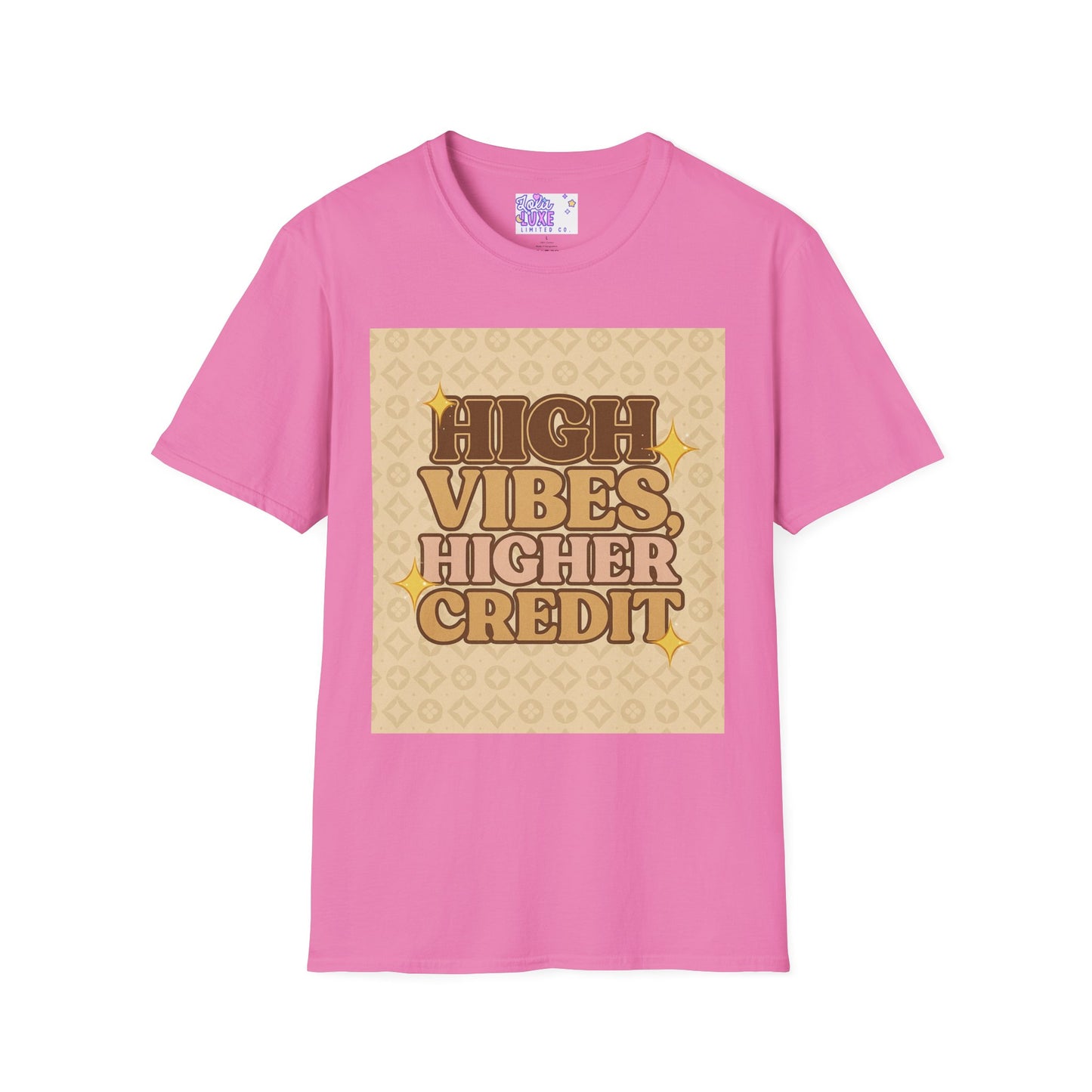 High Vibes Higher Credit Unisex Softstyle T-Shirt