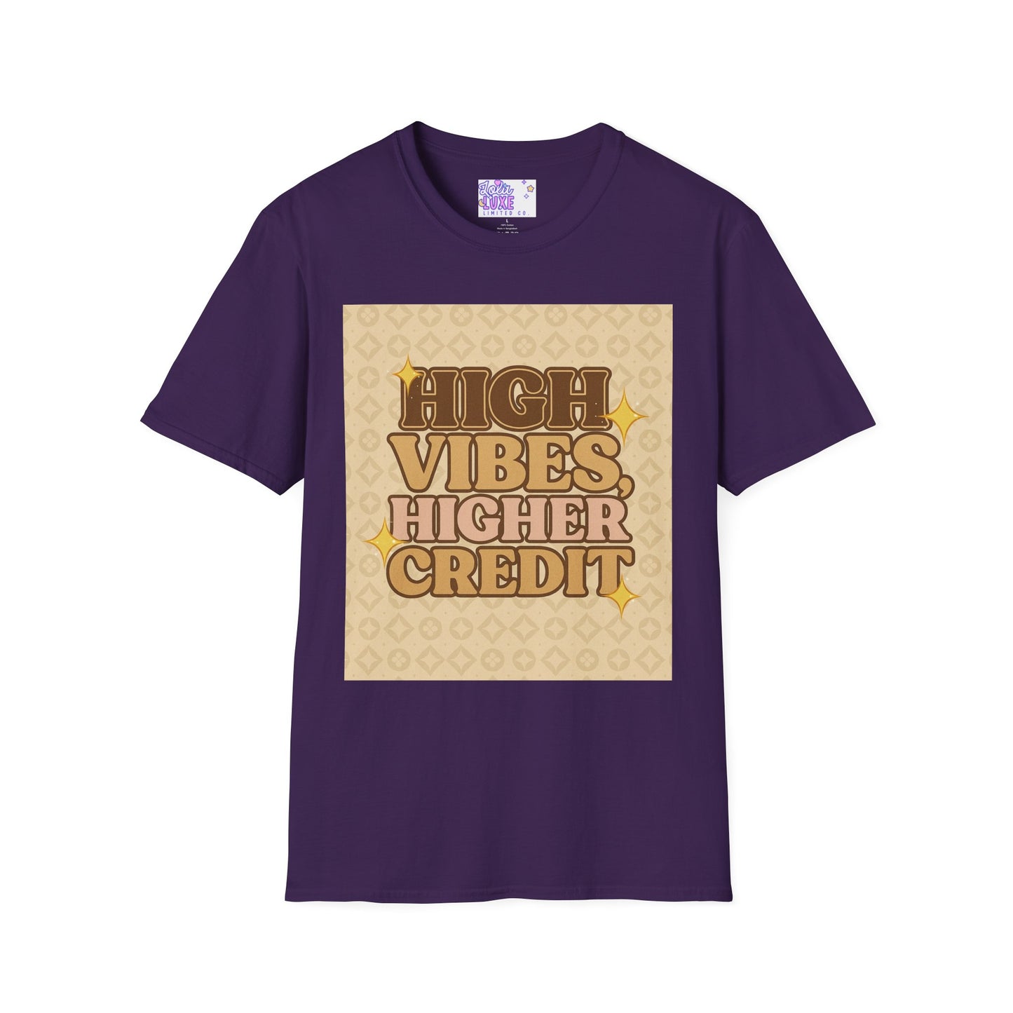 High Vibes Higher Credit Unisex Softstyle T-Shirt