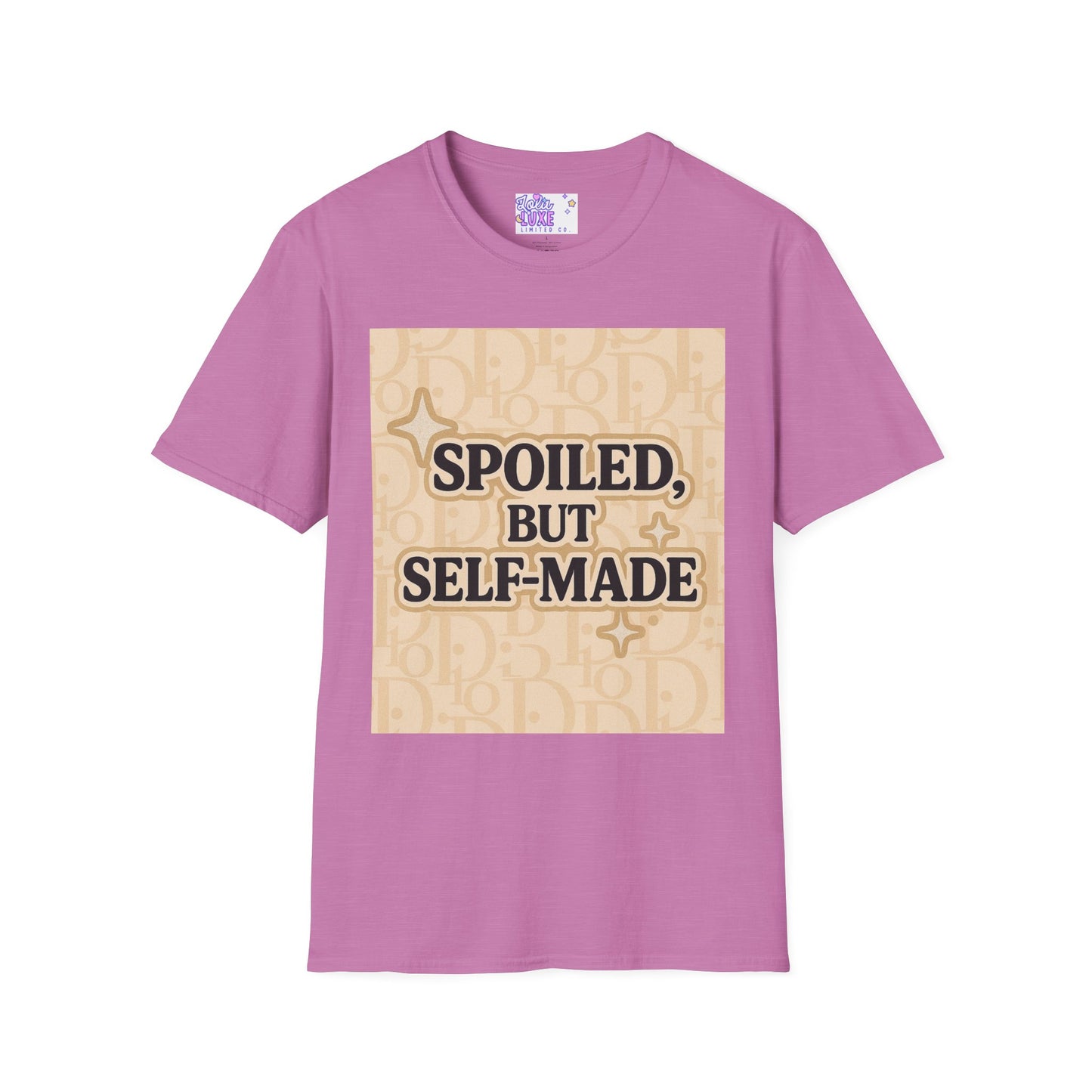 Spoiled, But Self-Made Unisex Softstyle Glam Tee