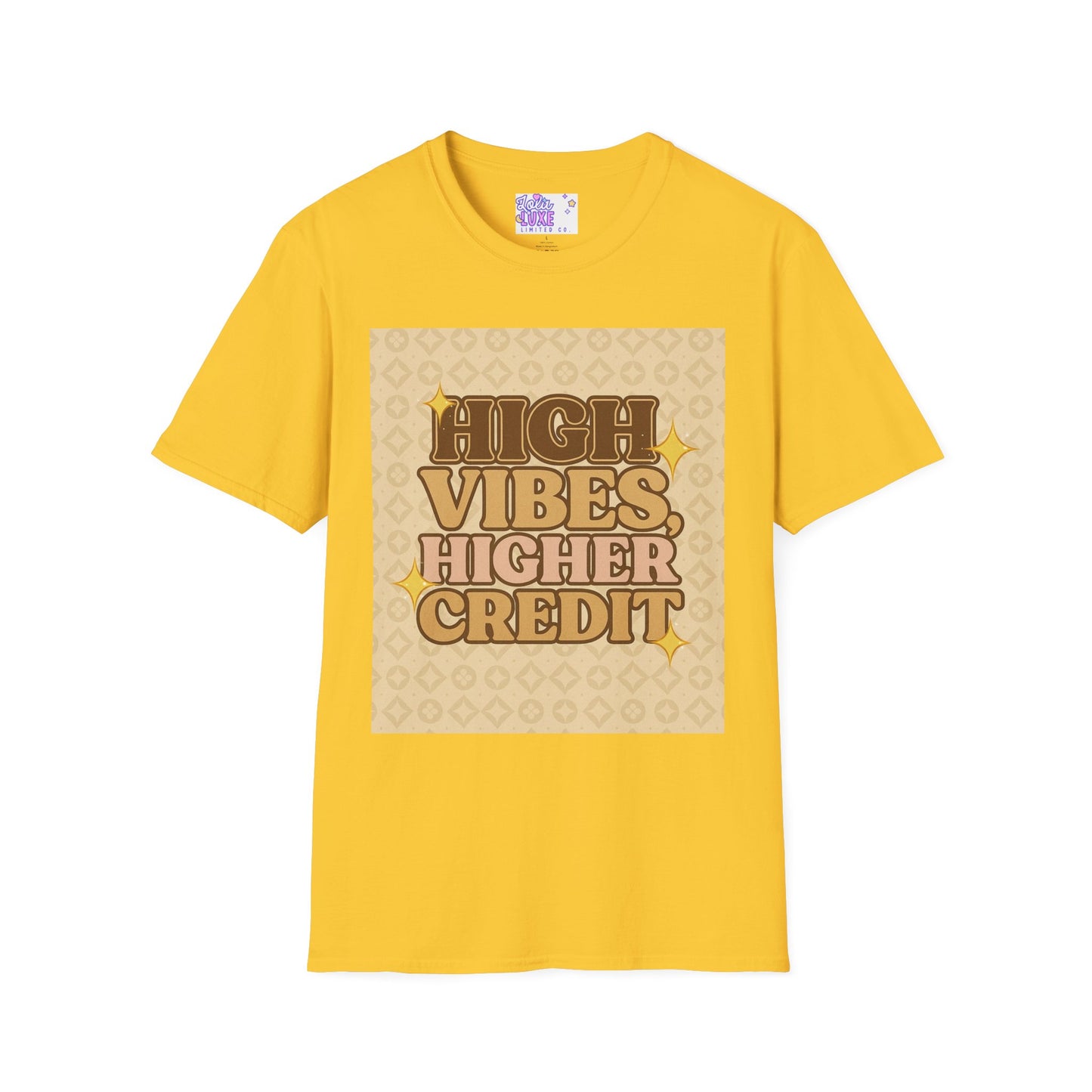 High Vibes Higher Credit Unisex Softstyle T-Shirt