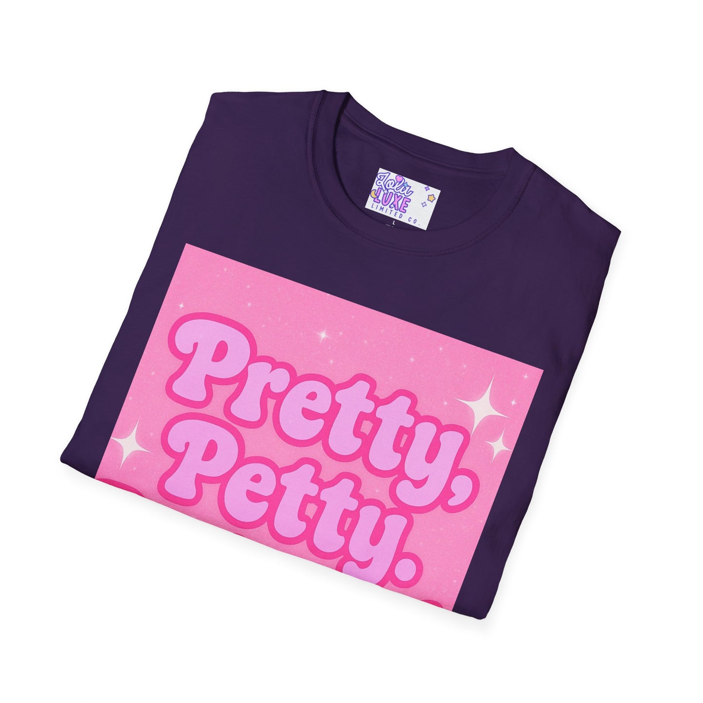 Pretty Petty Protected Unisex Softstyle Glam Tee