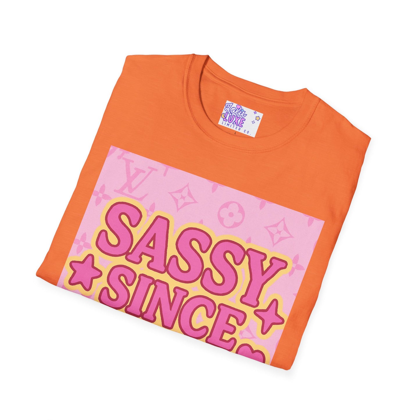 Sassy Since Birth Unisex Softstyle Glam Tee