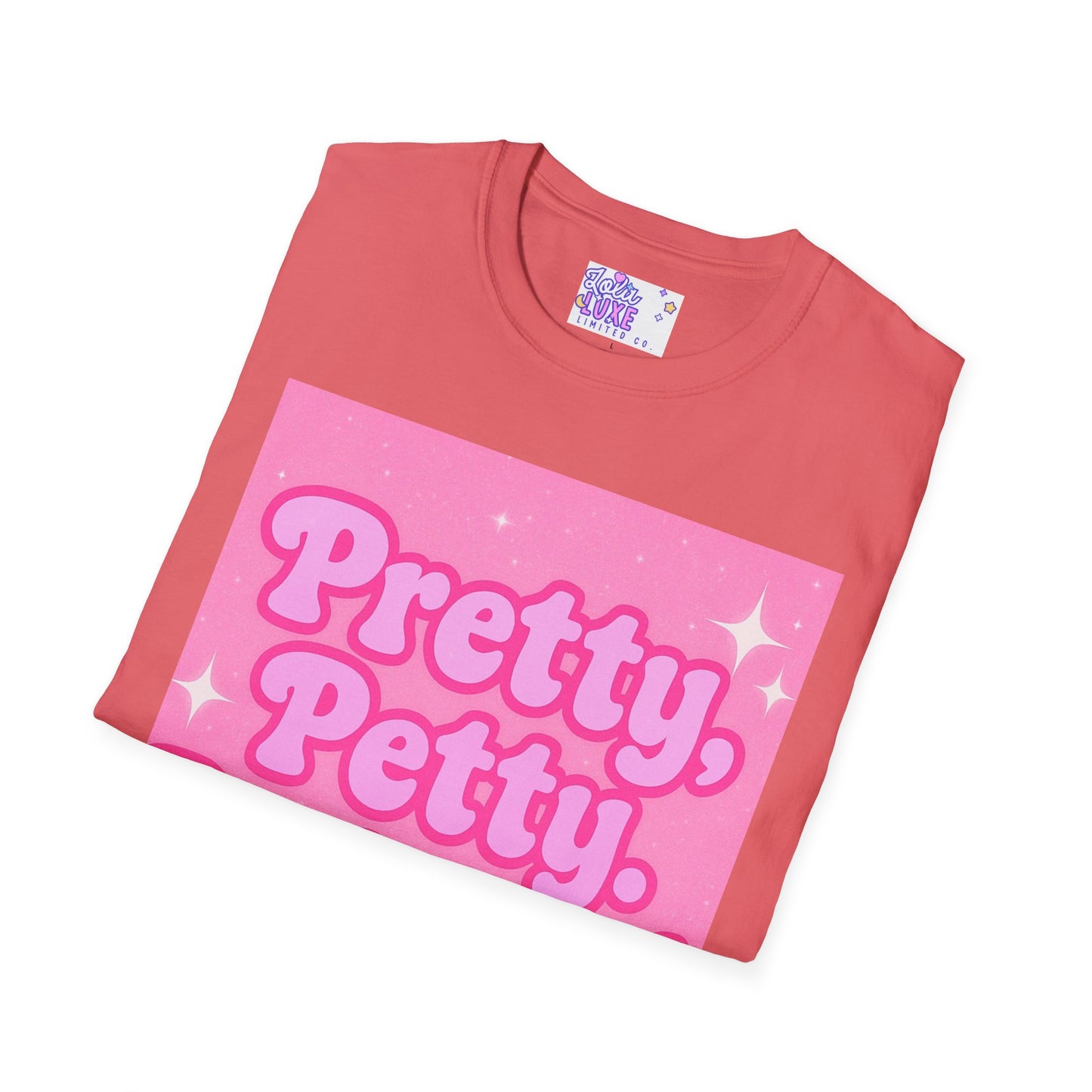Pretty Petty Protected Unisex Softstyle Glam Tee