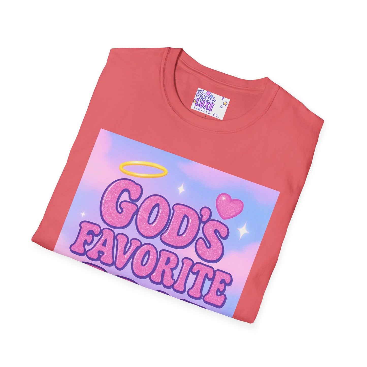 God's Favorite Brat T-Shirt | Unisex Softstyle Glam Tee