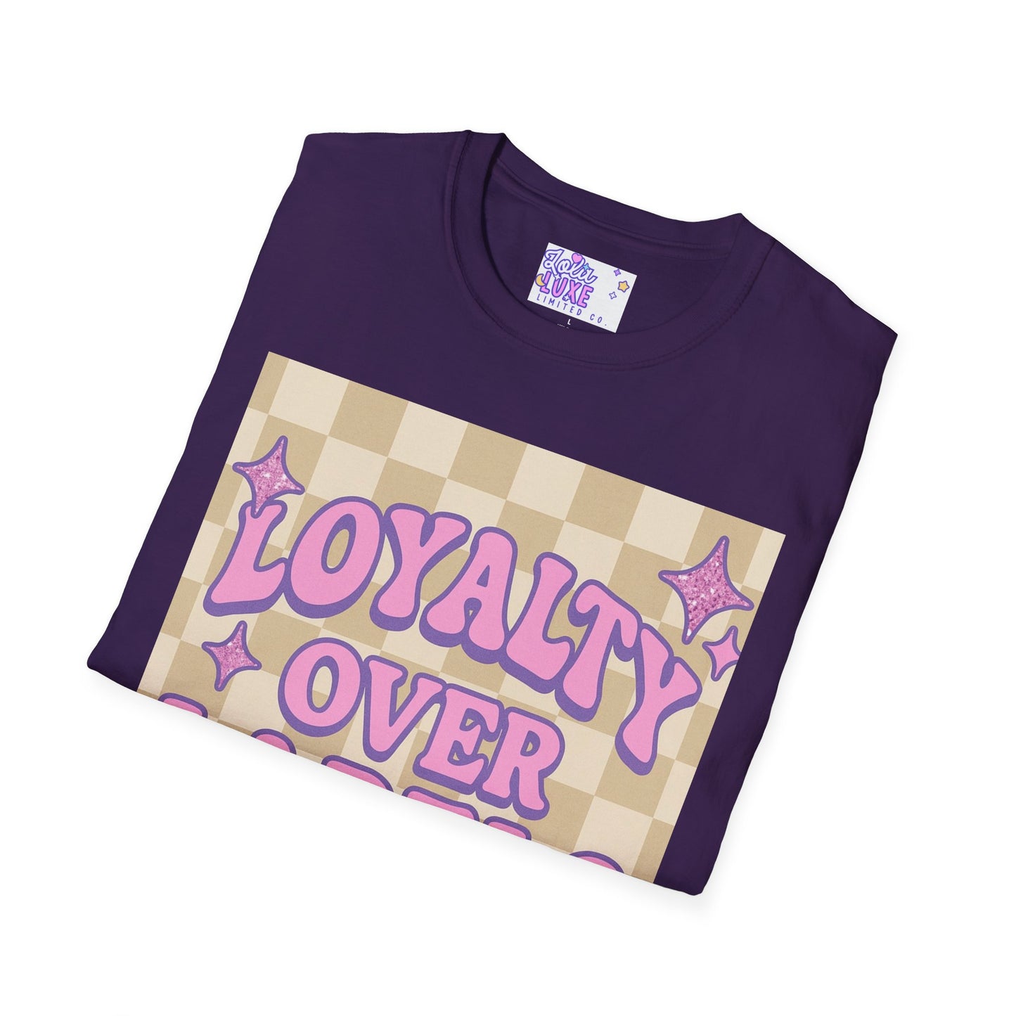 Loyalty Over Labels Unisex Softstyle Glam Tee - Trendy Casual Wear