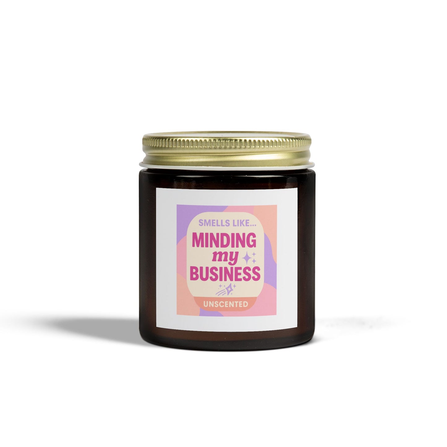 Unscented Candles, Coconut Apricot Wax (4oz, 9oz)