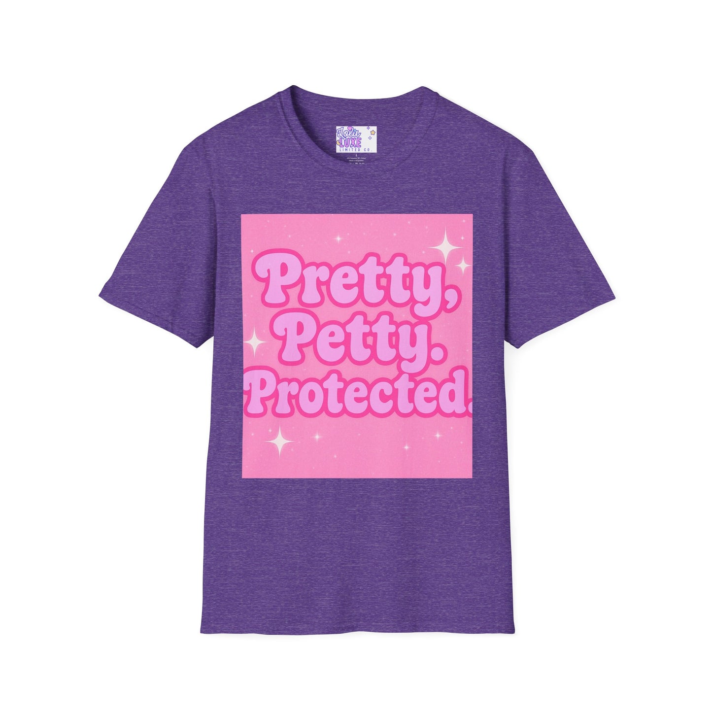 Pretty Petty Protected Unisex Softstyle Glam Tee