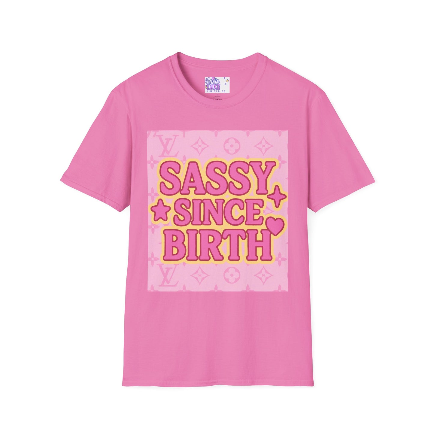 Sassy Since Birth Unisex Softstyle Glam Tee
