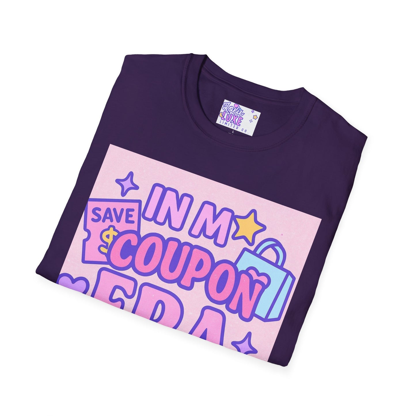 Funny Coupon Era Unisex Softstyle Glam Tee