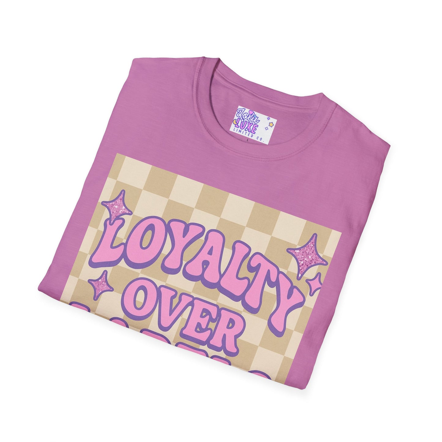 Loyalty Over Labels Unisex Softstyle Glam Tee - Trendy Casual Wear