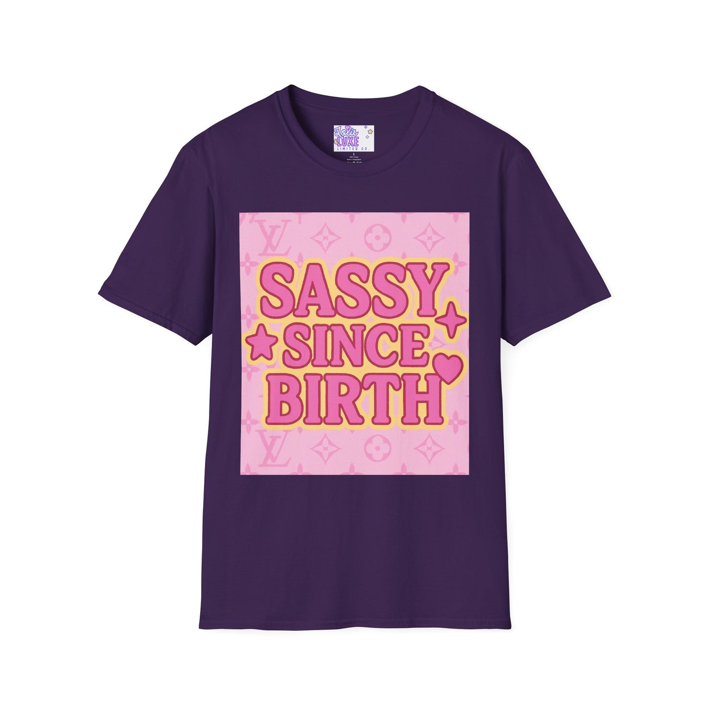 Sassy Since Birth Unisex Softstyle Glam Tee