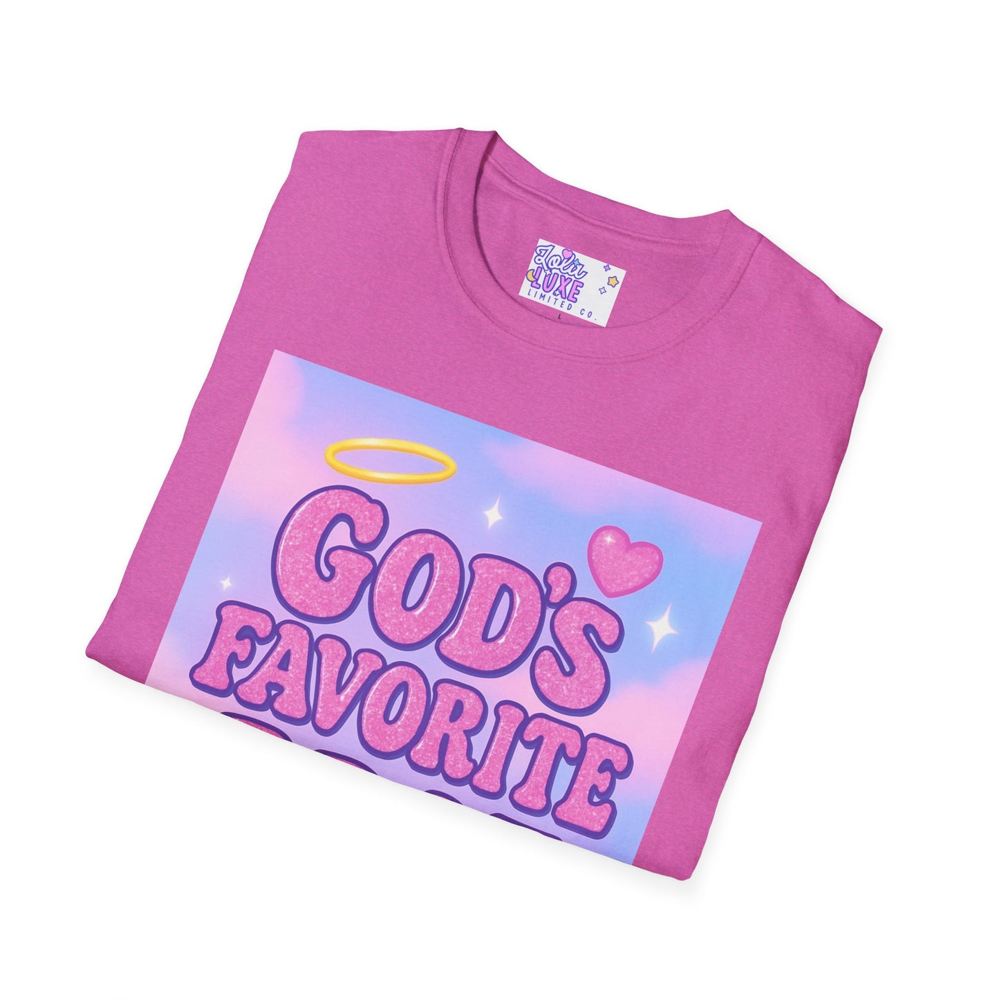God's Favorite Brat T-Shirt | Unisex Softstyle Glam Tee