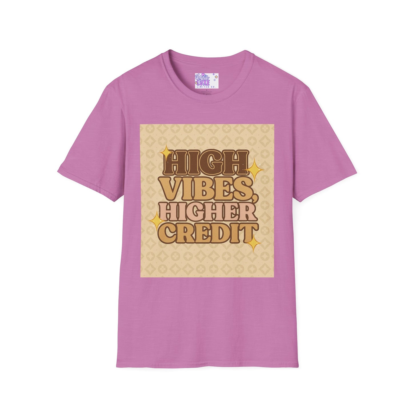 High Vibes Higher Credit Unisex Softstyle T-Shirt