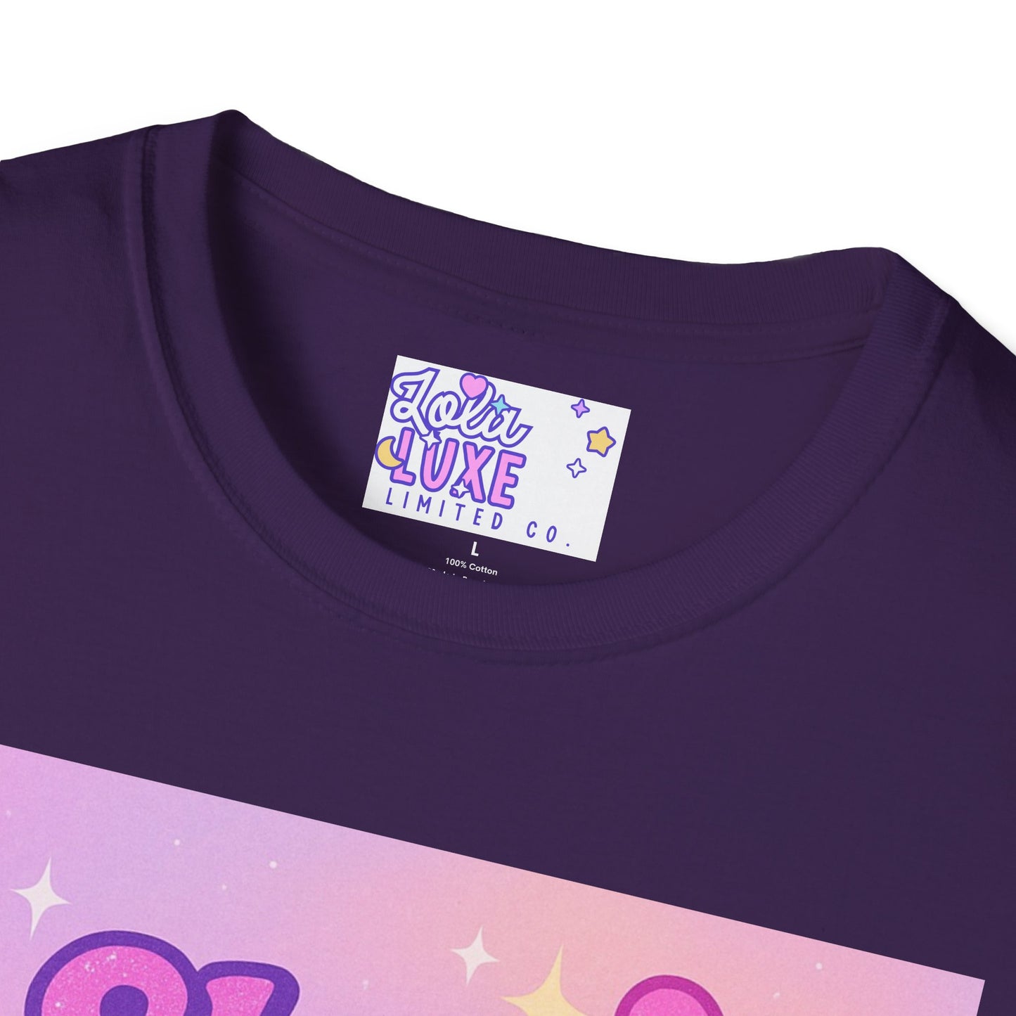 She's Booked, Blessed & Unbothered Glam Tee - Unisex Softstyle Tee for Positive Vibes