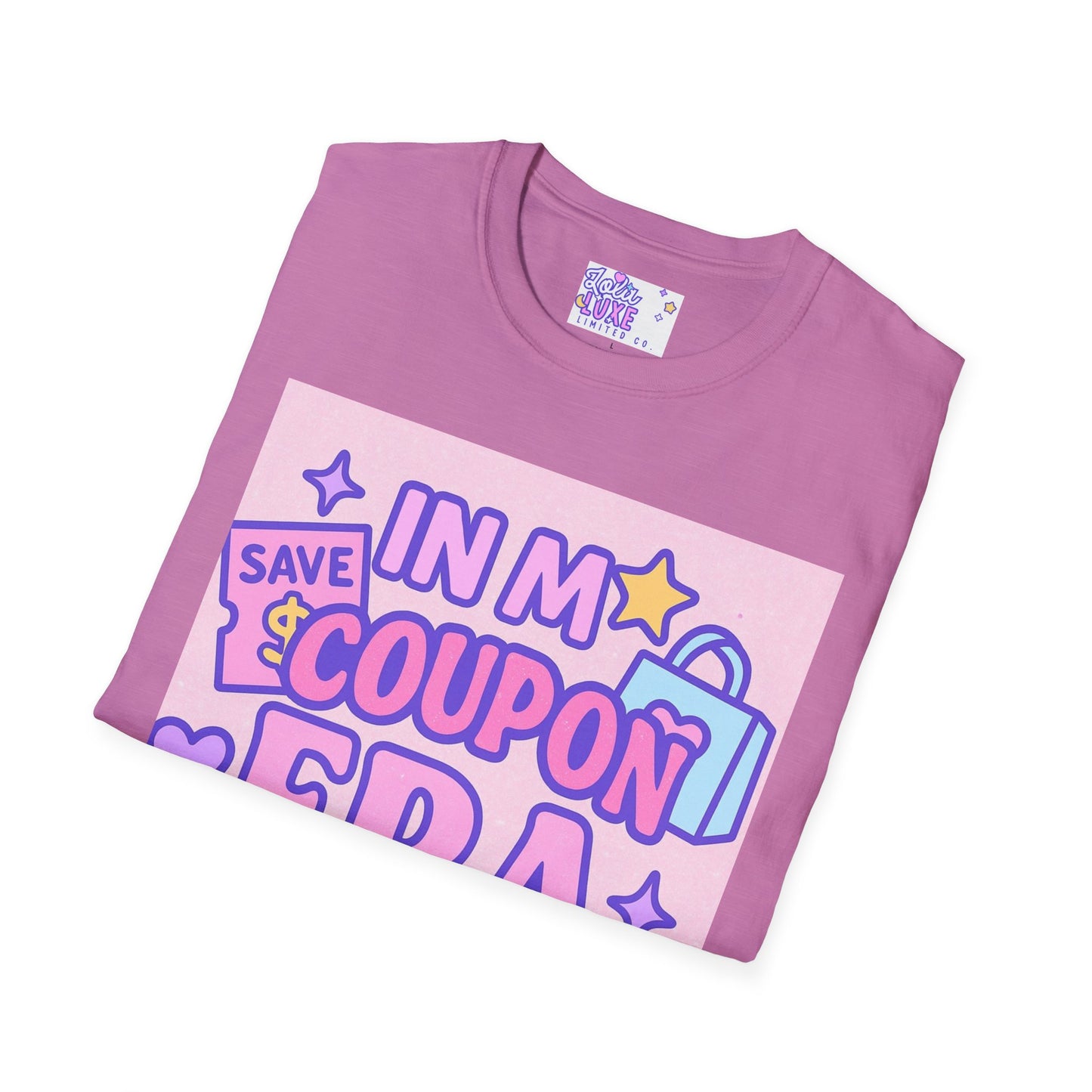 Funny Coupon Era Unisex Softstyle Glam Tee