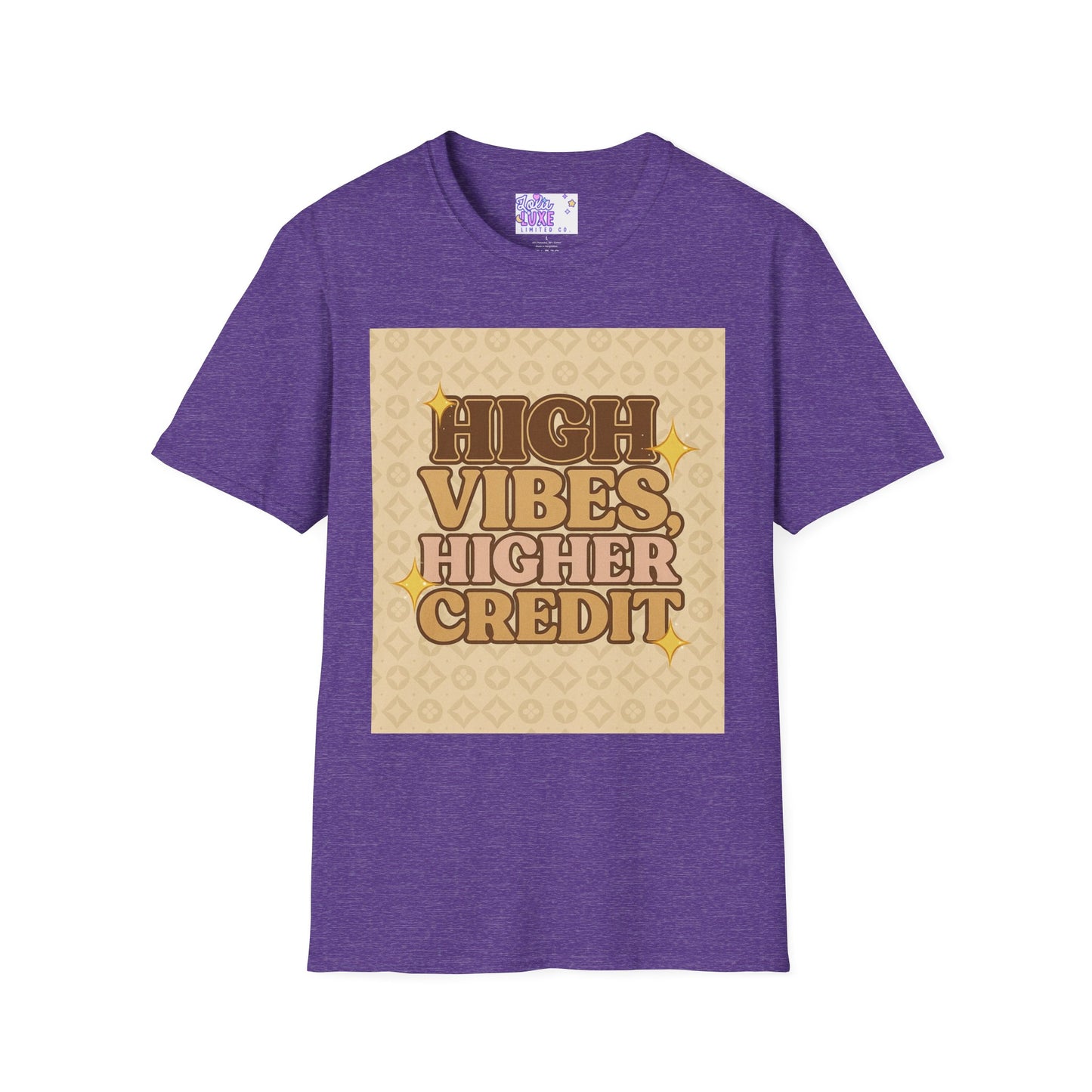 High Vibes Higher Credit Unisex Softstyle T-Shirt