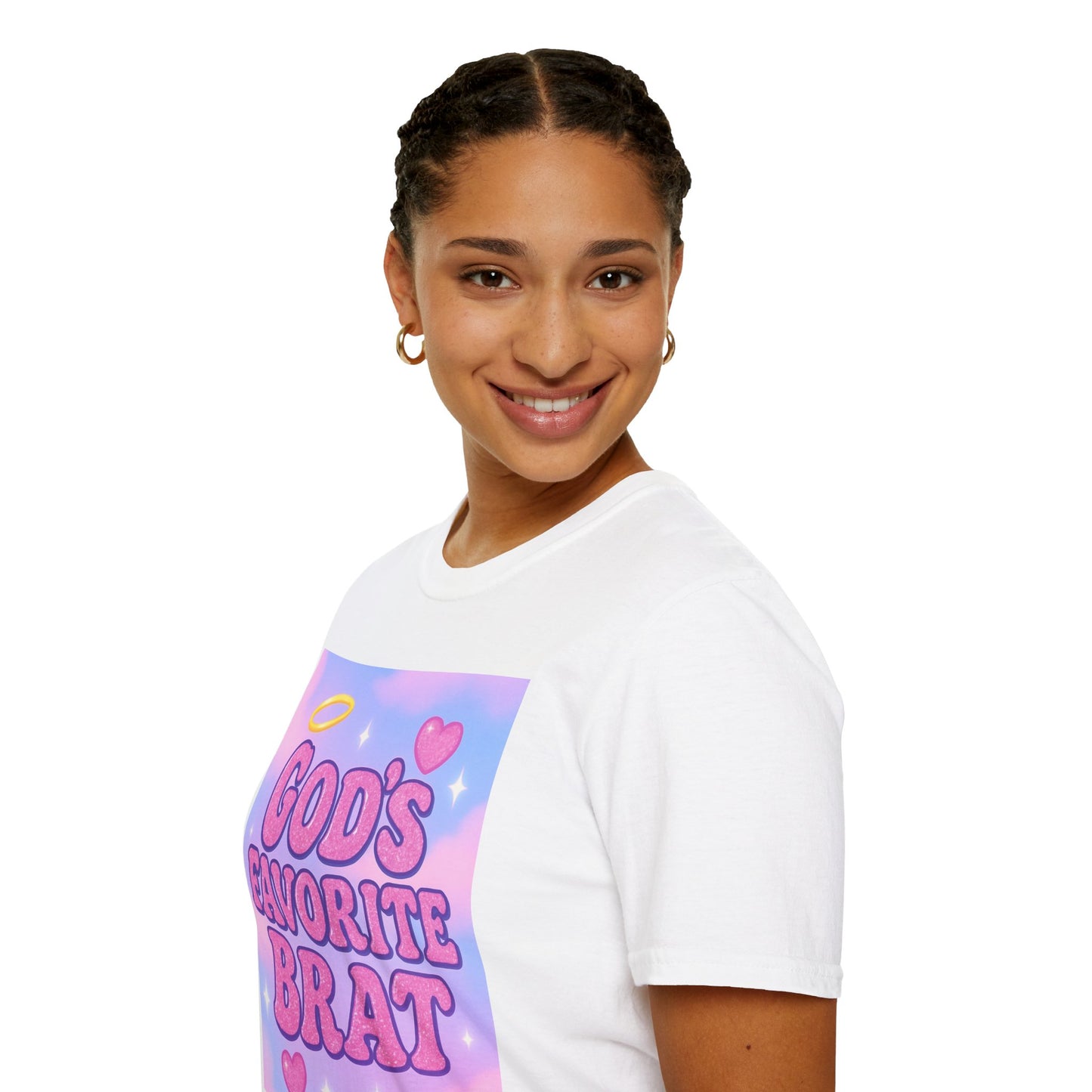 God's Favorite Brat T-Shirt | Unisex Softstyle Glam Tee