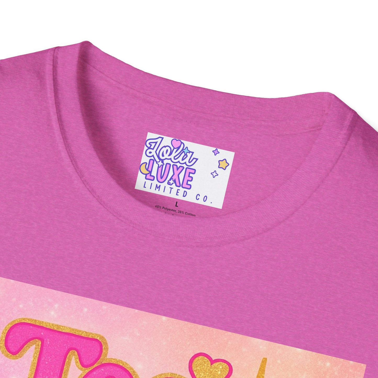 Too Cute to Be Broke Unisex Softstyle Glam Tee - Fun Casual Tee for Trendy Fashion Lovers