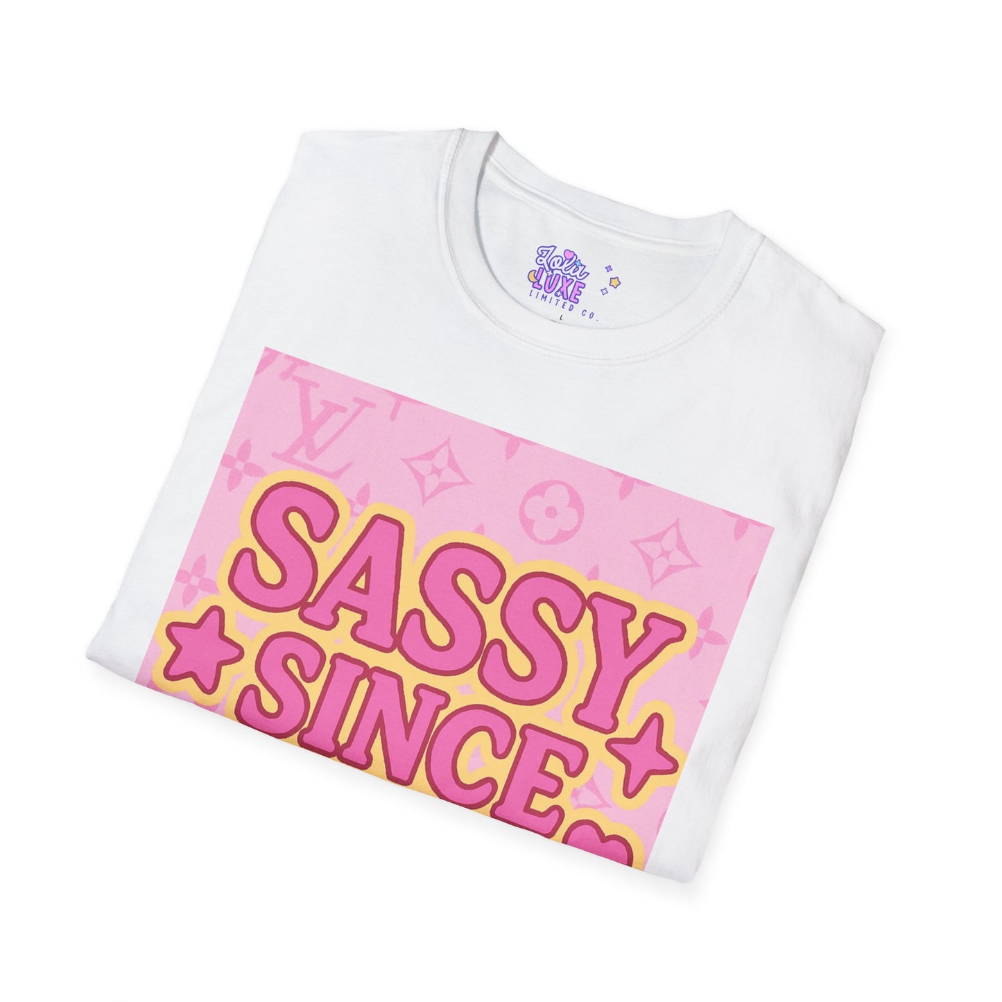 Sassy Since Birth Unisex Softstyle Glam Tee