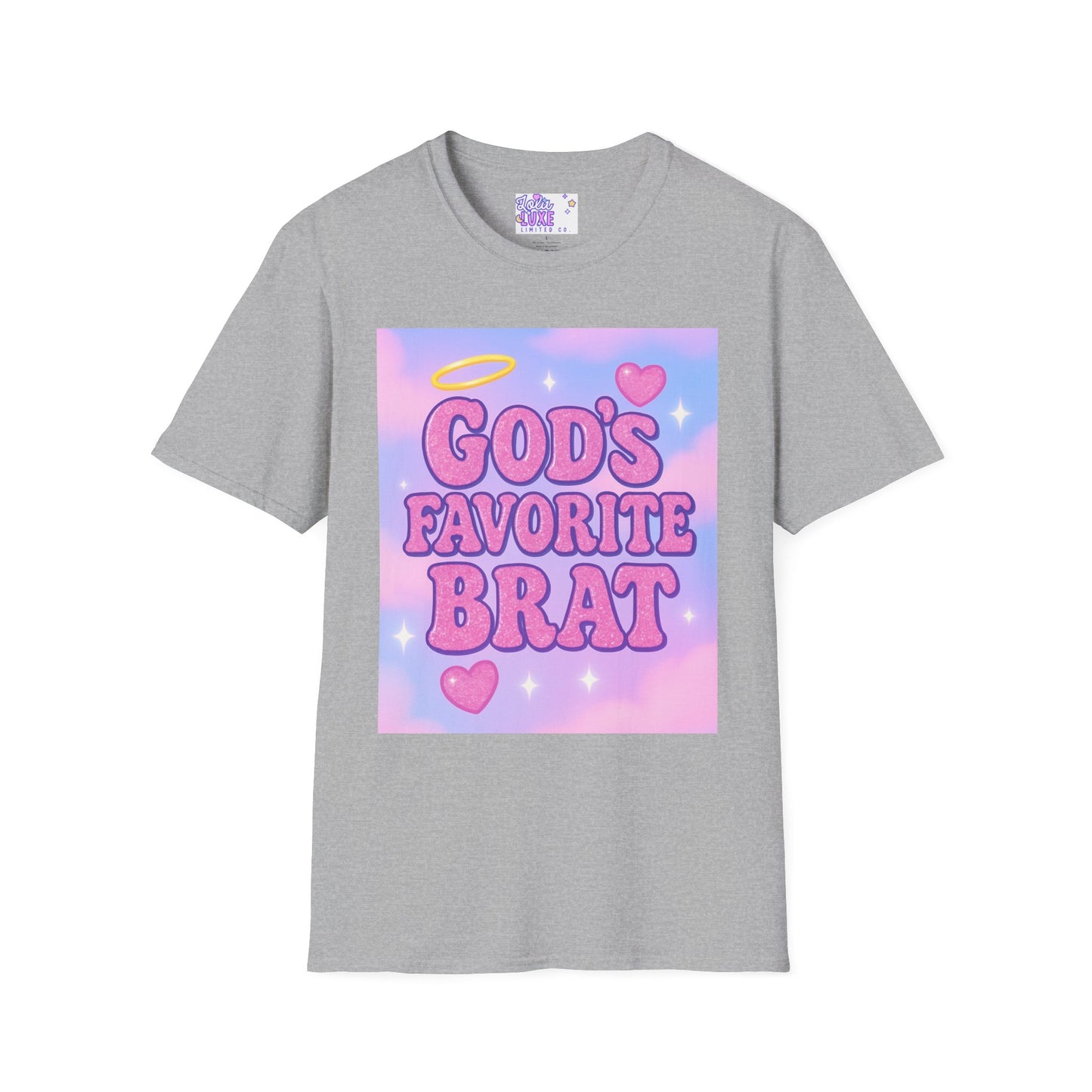 God's Favorite Brat T-Shirt | Unisex Softstyle Glam Tee