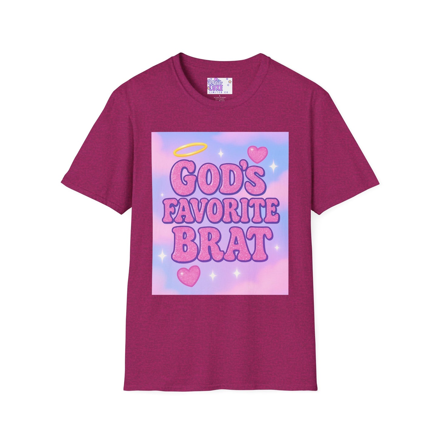 God's Favorite Brat T-Shirt | Unisex Softstyle Glam Tee
