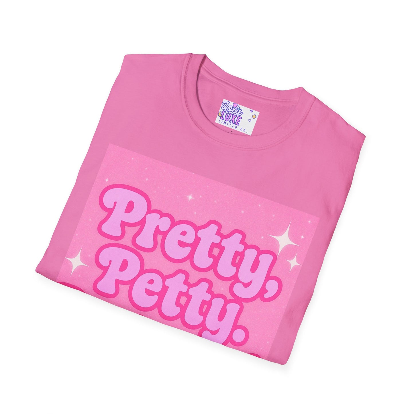 Pretty Petty Protected Unisex Softstyle Glam Tee