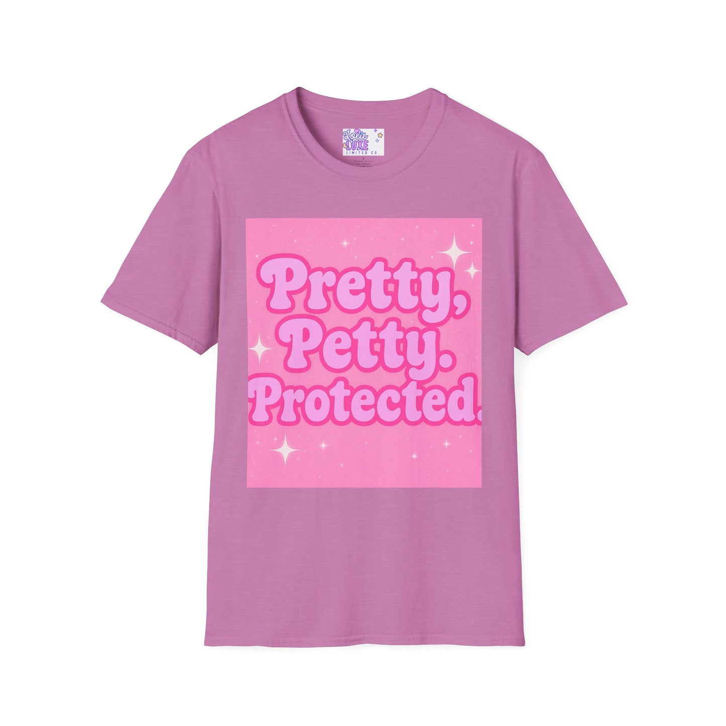 Pretty Petty Protected Unisex Softstyle Glam Tee