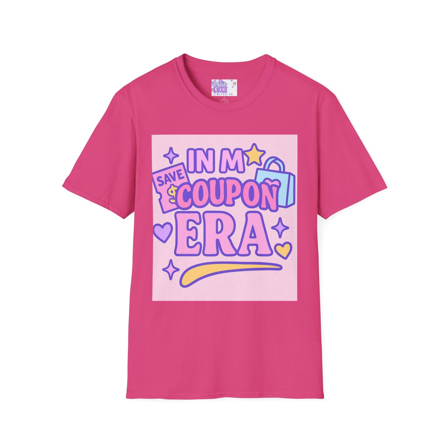 Funny Coupon Era Unisex Softstyle Glam Tee