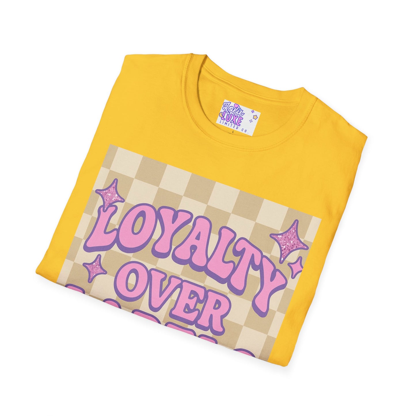 Loyalty Over Labels Unisex Softstyle Glam Tee - Trendy Casual Wear