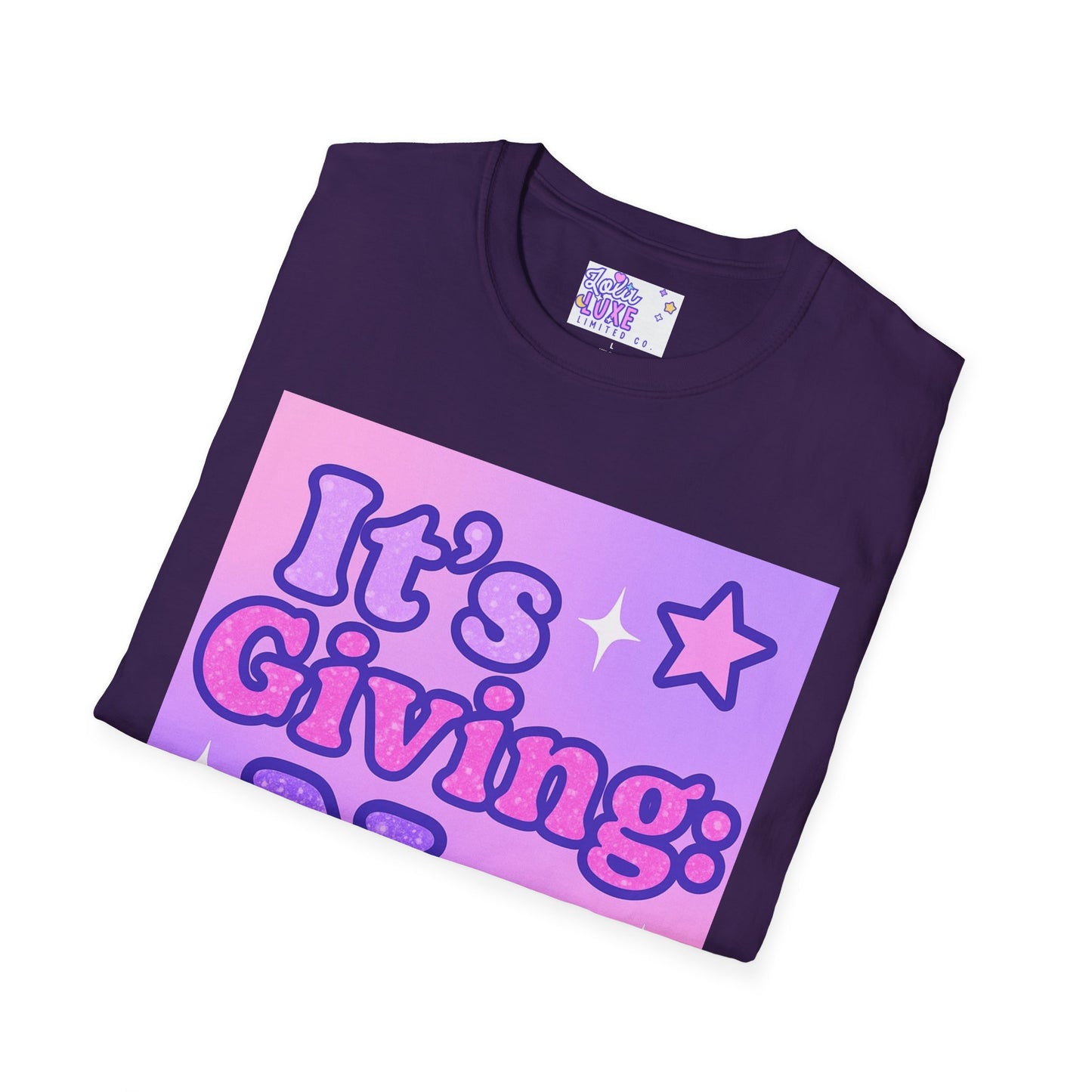 It's Giving: No. Unisex Softstyle Glam Tee - Trendy Graphic Tee for Casual Wear