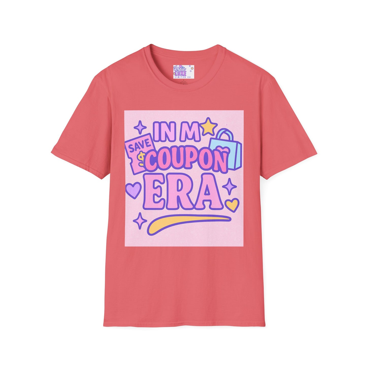 Funny Coupon Era Unisex Softstyle Glam Tee