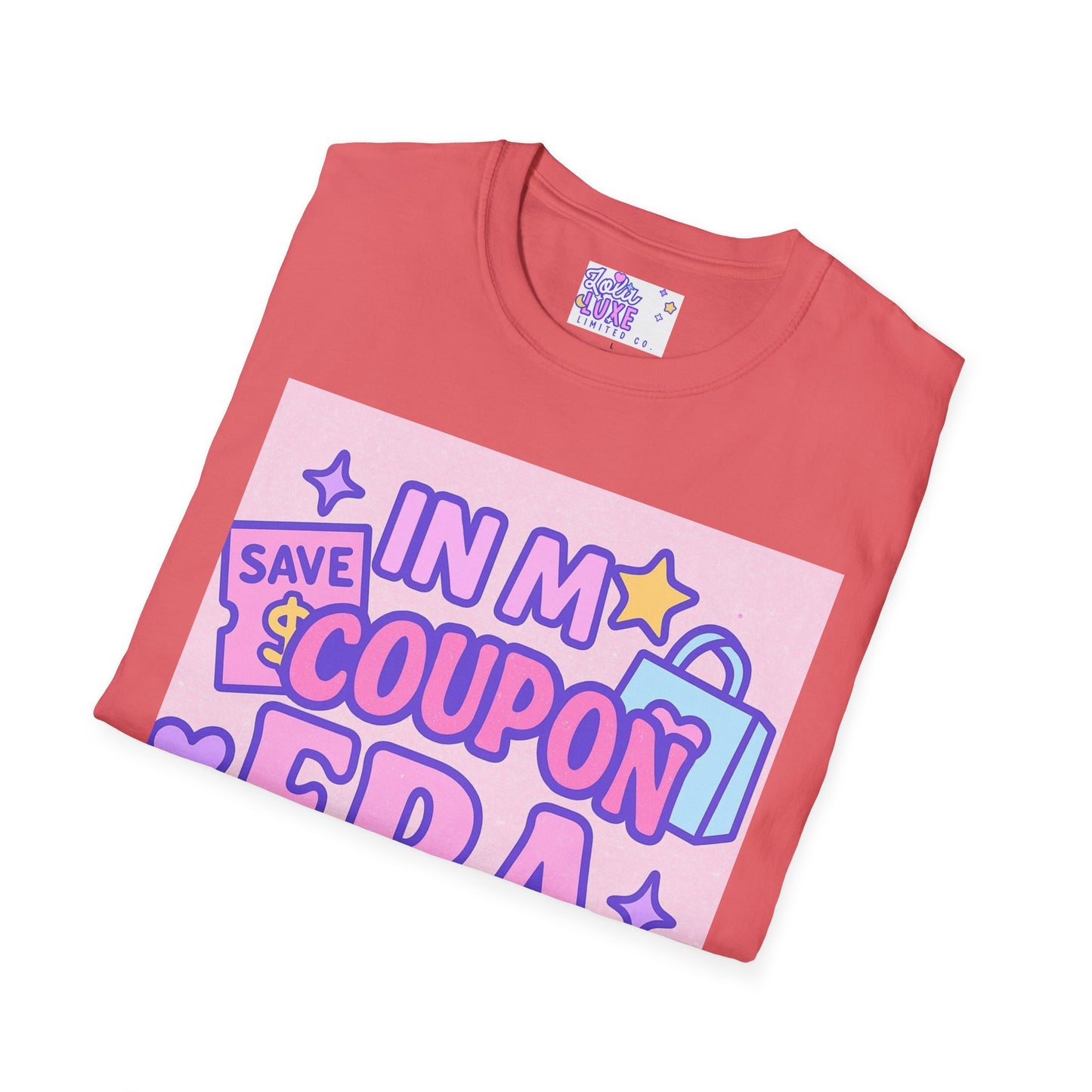 Funny Coupon Era Unisex Softstyle Glam Tee