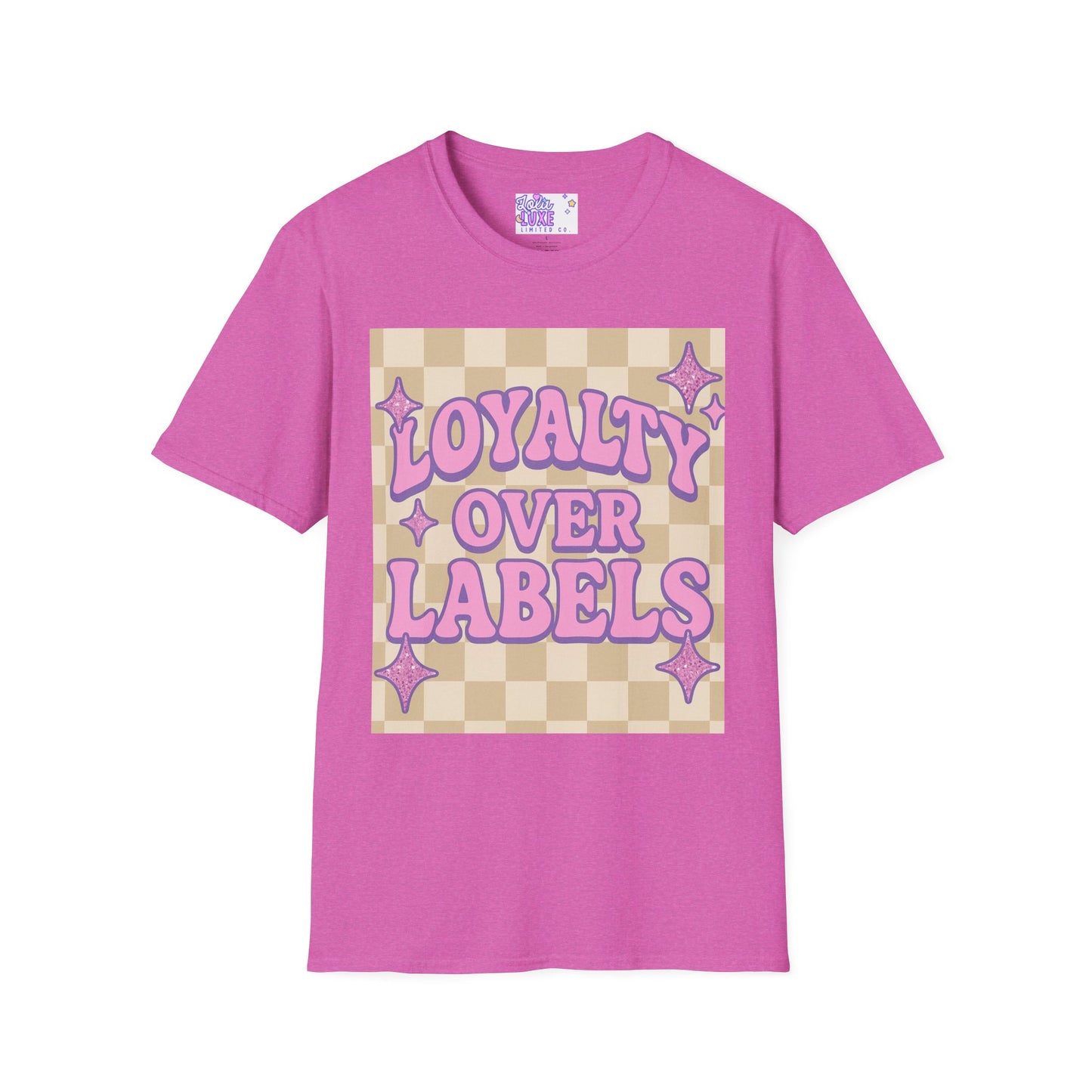Loyalty Over Labels Unisex Softstyle Glam Tee - Trendy Casual Wear
