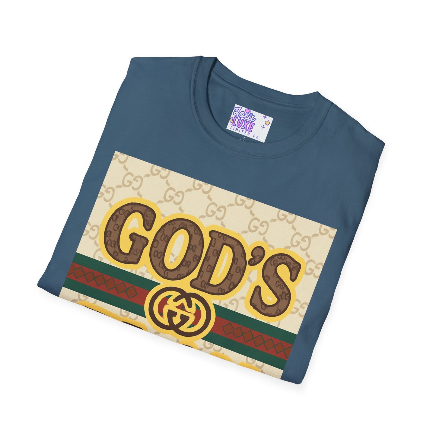 God's Plan Unisex Softstyle Glam Tee - Casual Inspirational Apparel