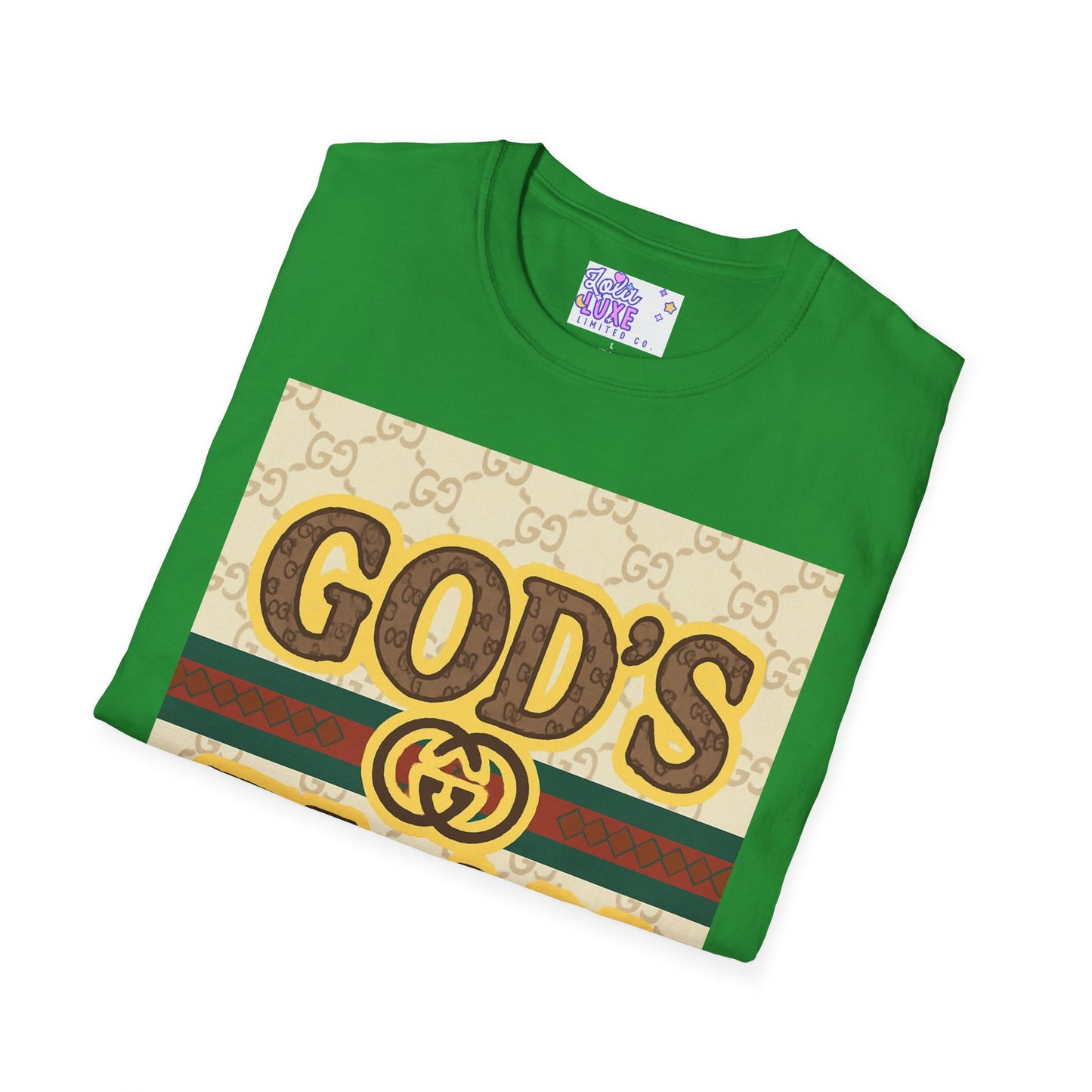 God's Plan Unisex Softstyle Glam Tee - Casual Inspirational Apparel