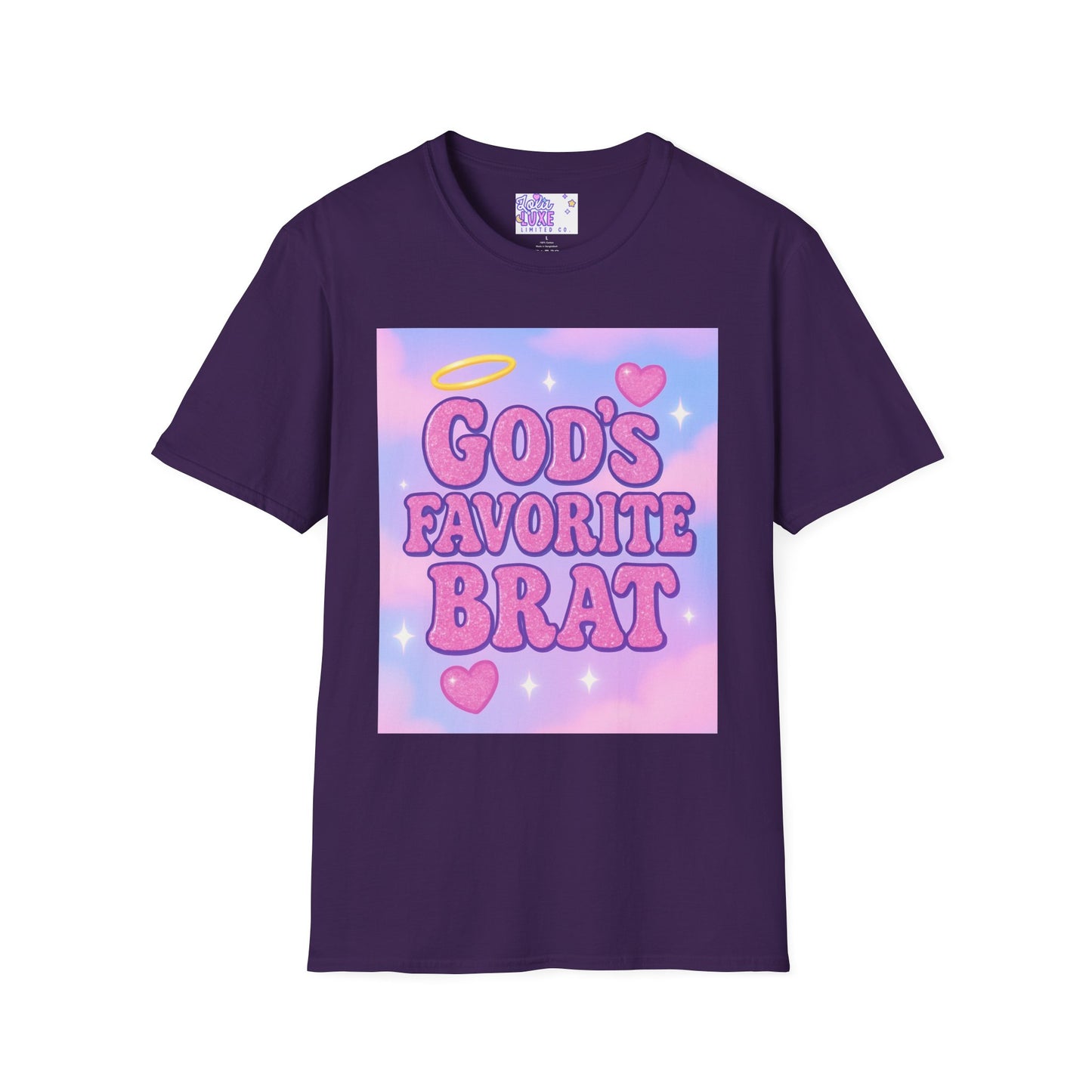 God's Favorite Brat T-Shirt | Unisex Softstyle Glam Tee