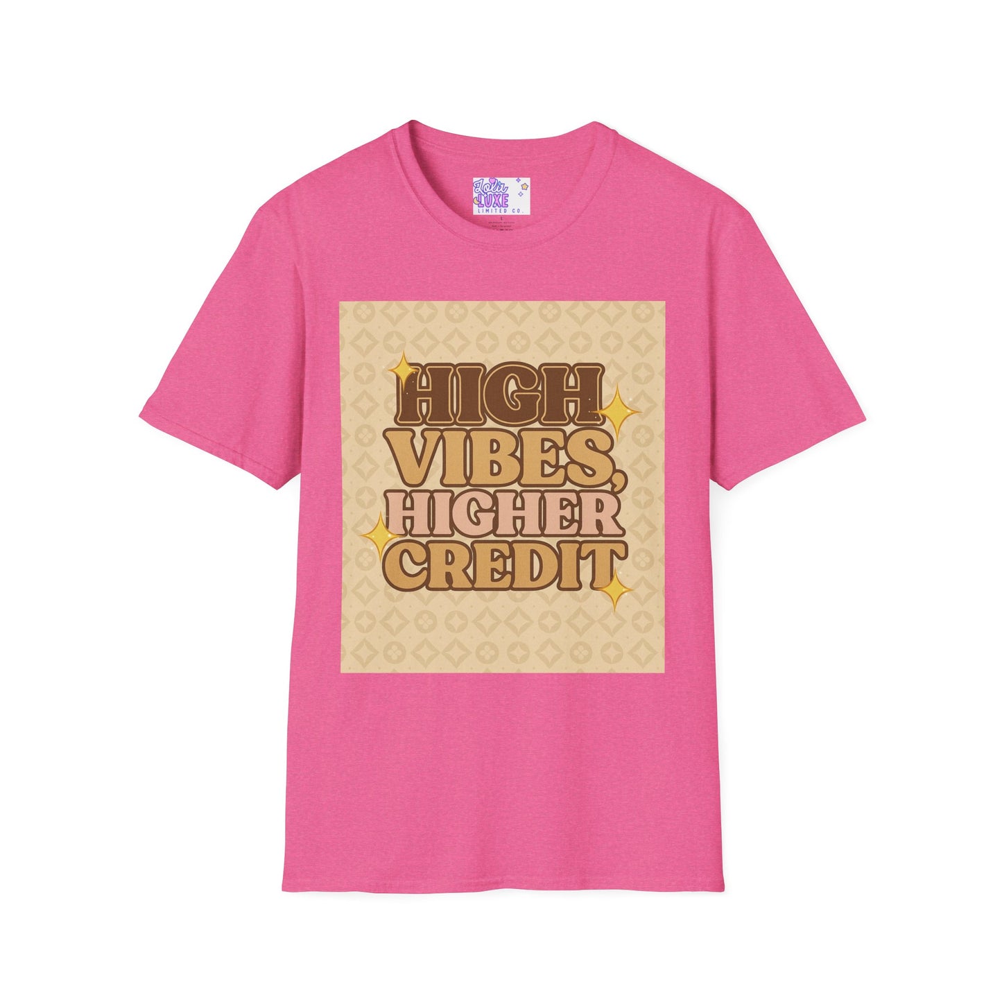 High Vibes Higher Credit Unisex Softstyle T-Shirt