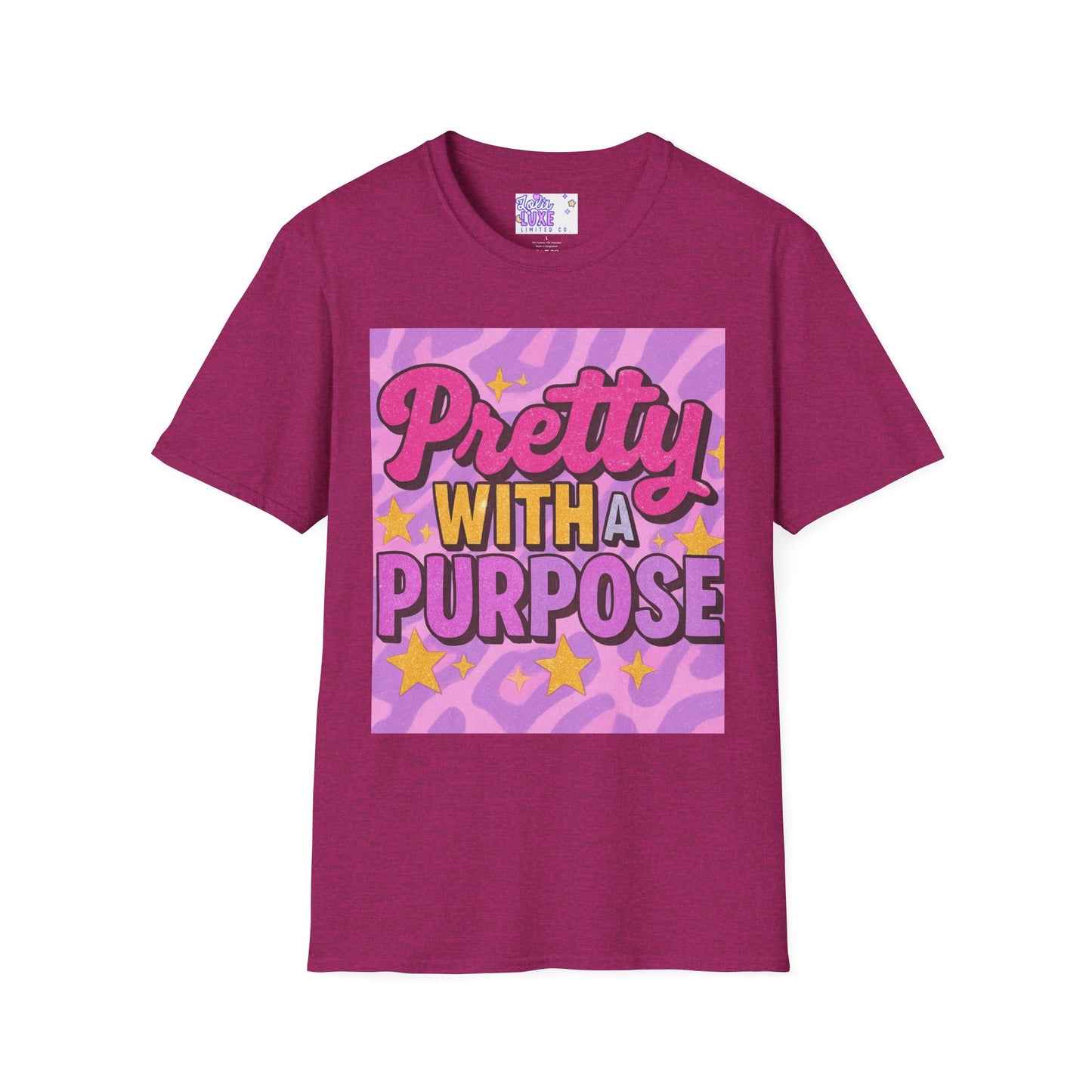 Softstyle T-Shirt - Pretty With a Purpose Glam Tee