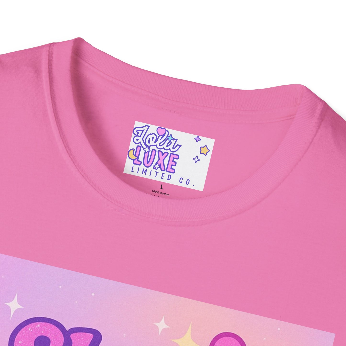 She's Booked, Blessed & Unbothered Glam Tee - Unisex Softstyle Tee for Positive Vibes
