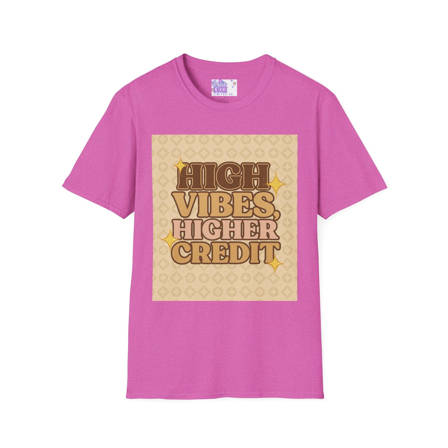 High Vibes Higher Credit Unisex Softstyle T-Shirt