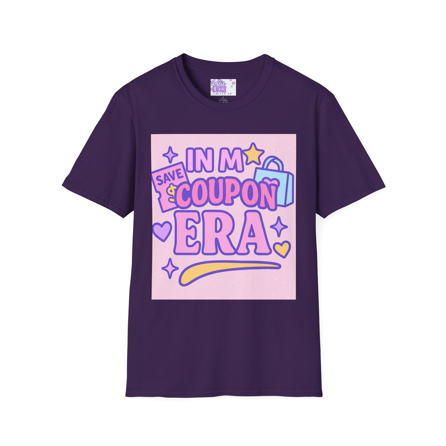 Funny Coupon Era Unisex Softstyle Glam Tee